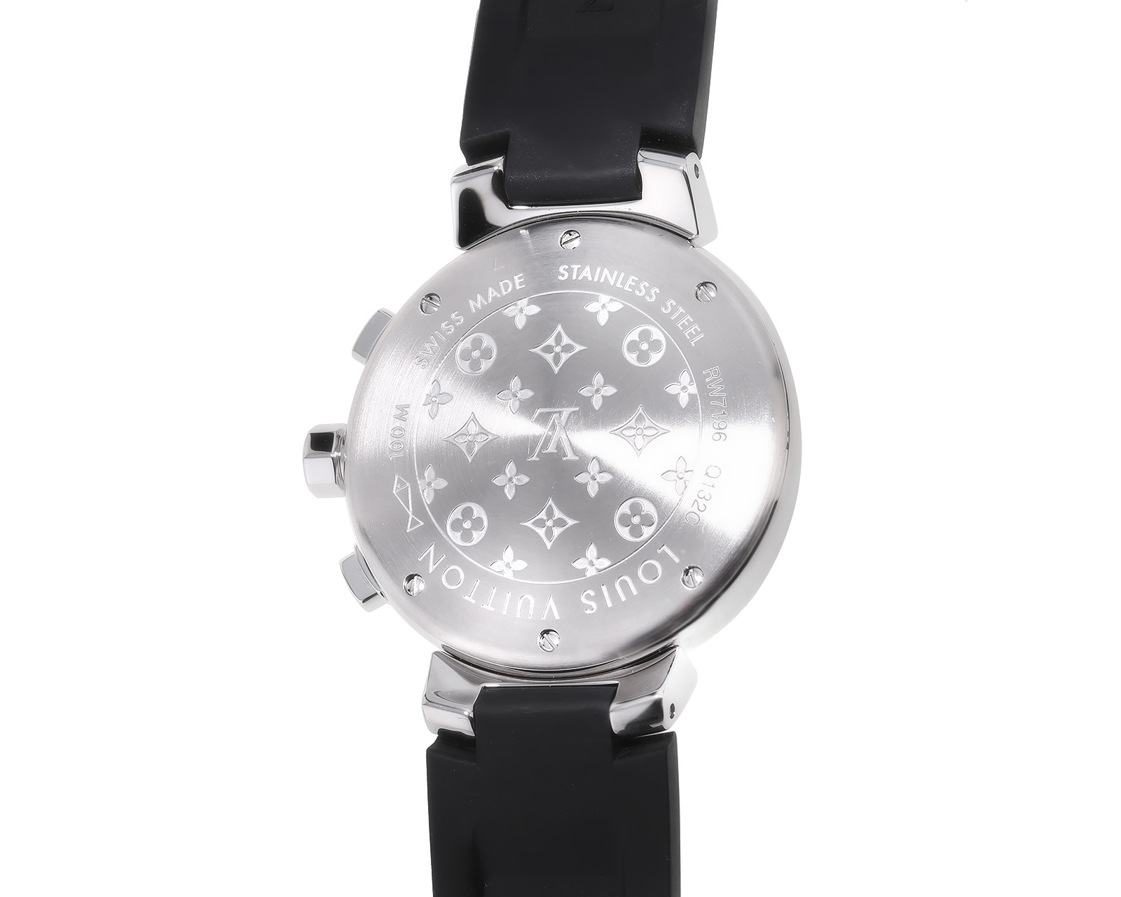 Оригинальные стальные часы Louis Vuitton Tambour Lovely Cup Chronograph