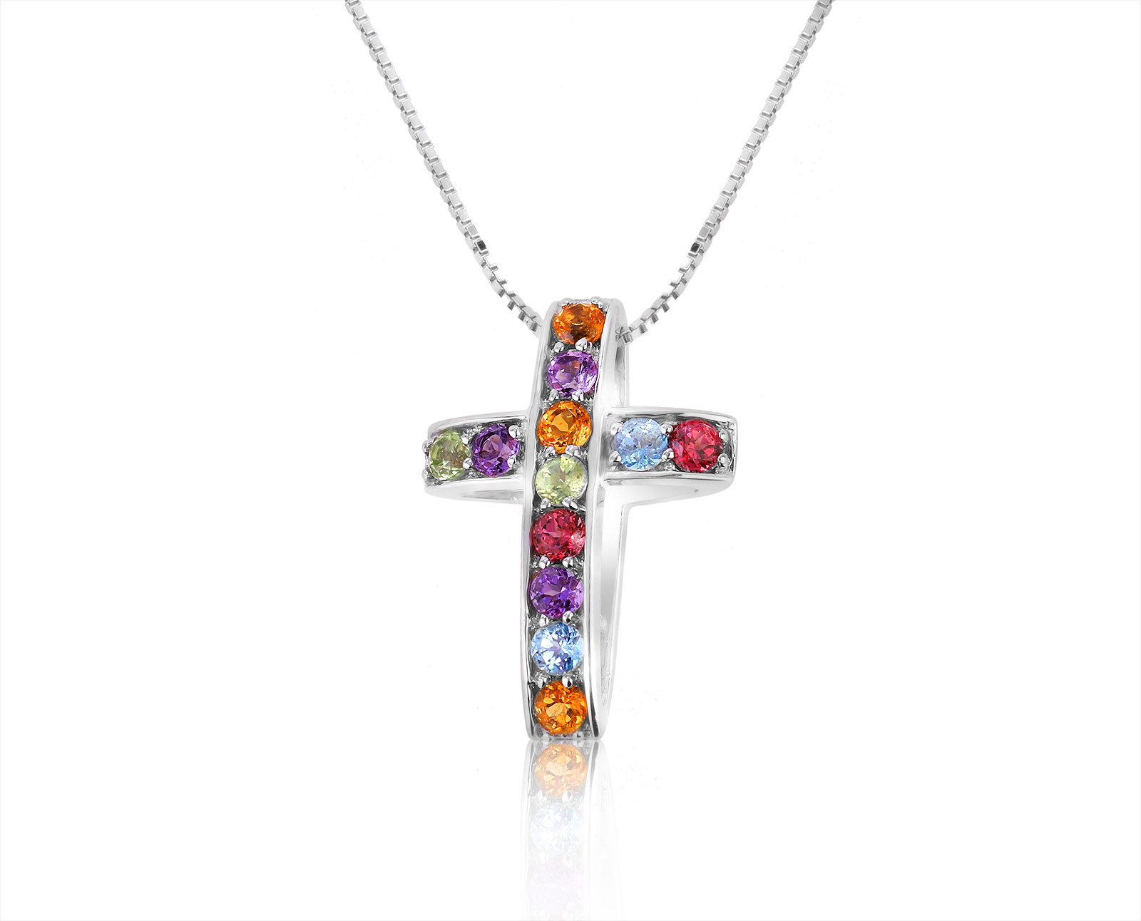 Оригинальный золотой кулон с цветными камнями 0.63ct Mauro Conti 080921/5 Оригинальный золотой кулон с цветными камнями 0.63ct Mauro Conti 080921/5