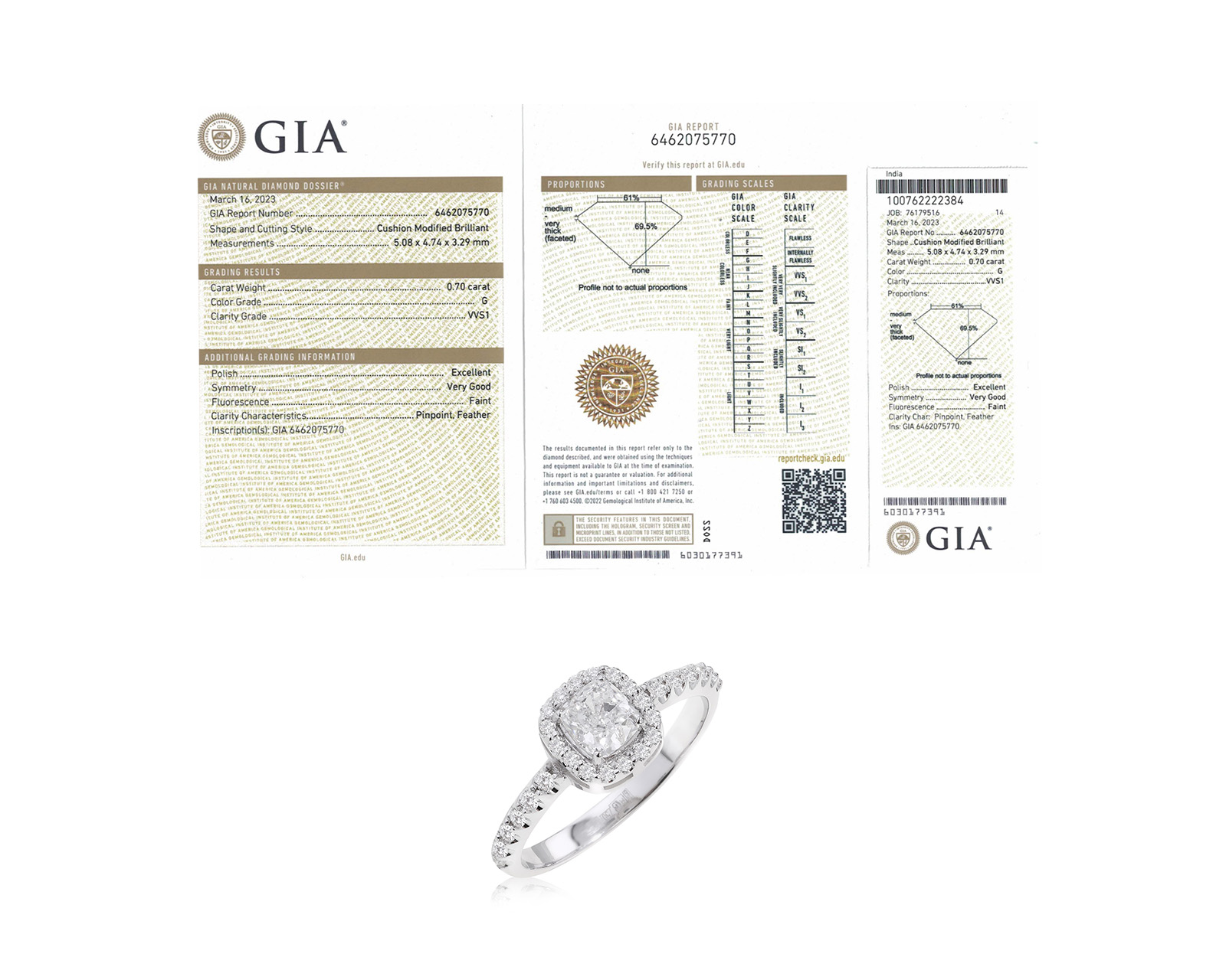 Оригинальное золотое кольцо с бриллиантами 0.97ct Evgeny Matveev