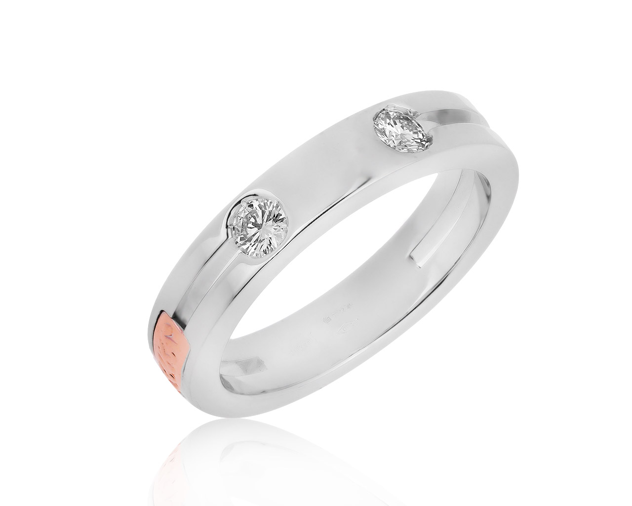 Оригинальное золотое кольцо с бриллиантами 0.30ct Baraka 190620/10