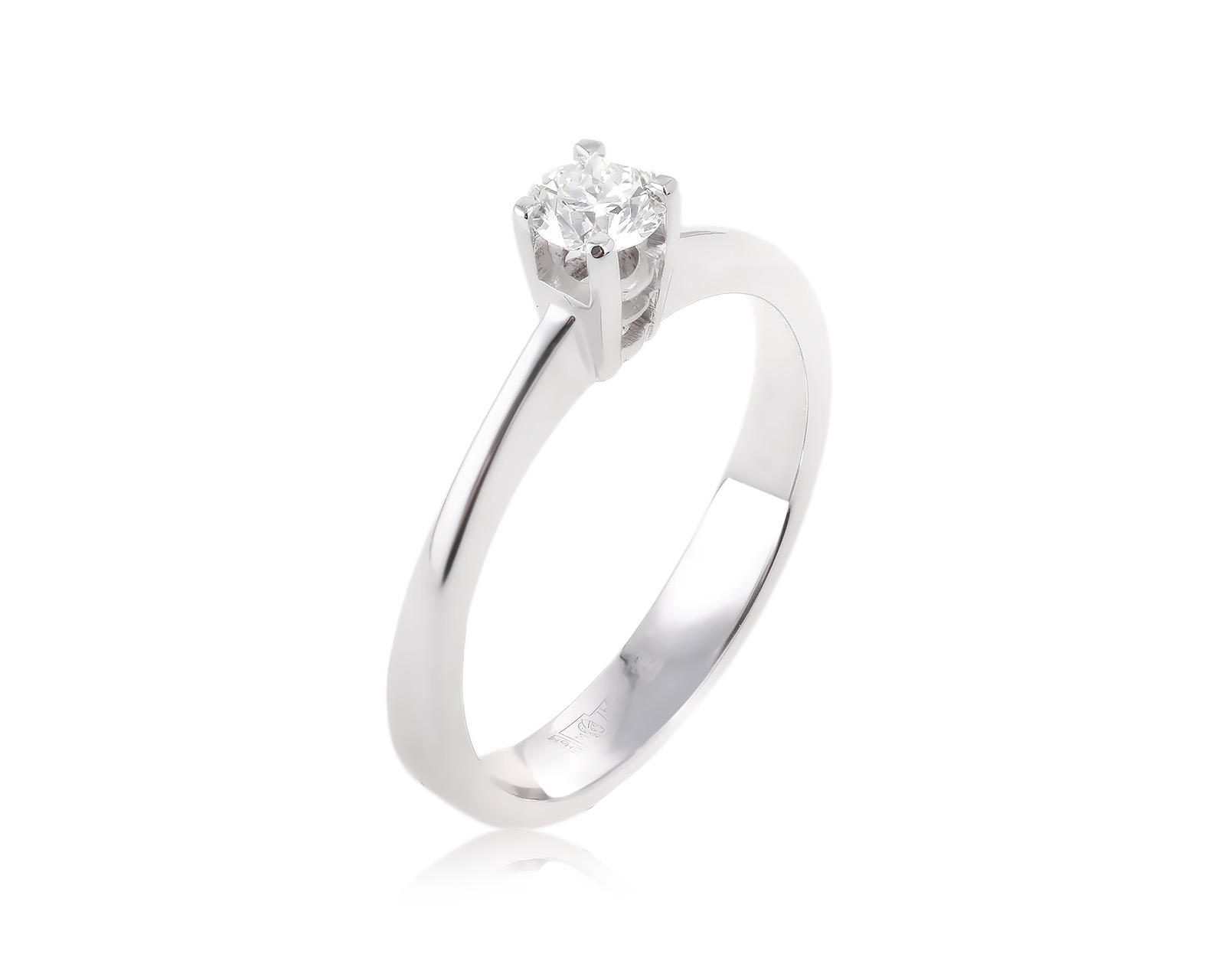 Золотое кольцо с бриллиантом 0.29ct 311023/1