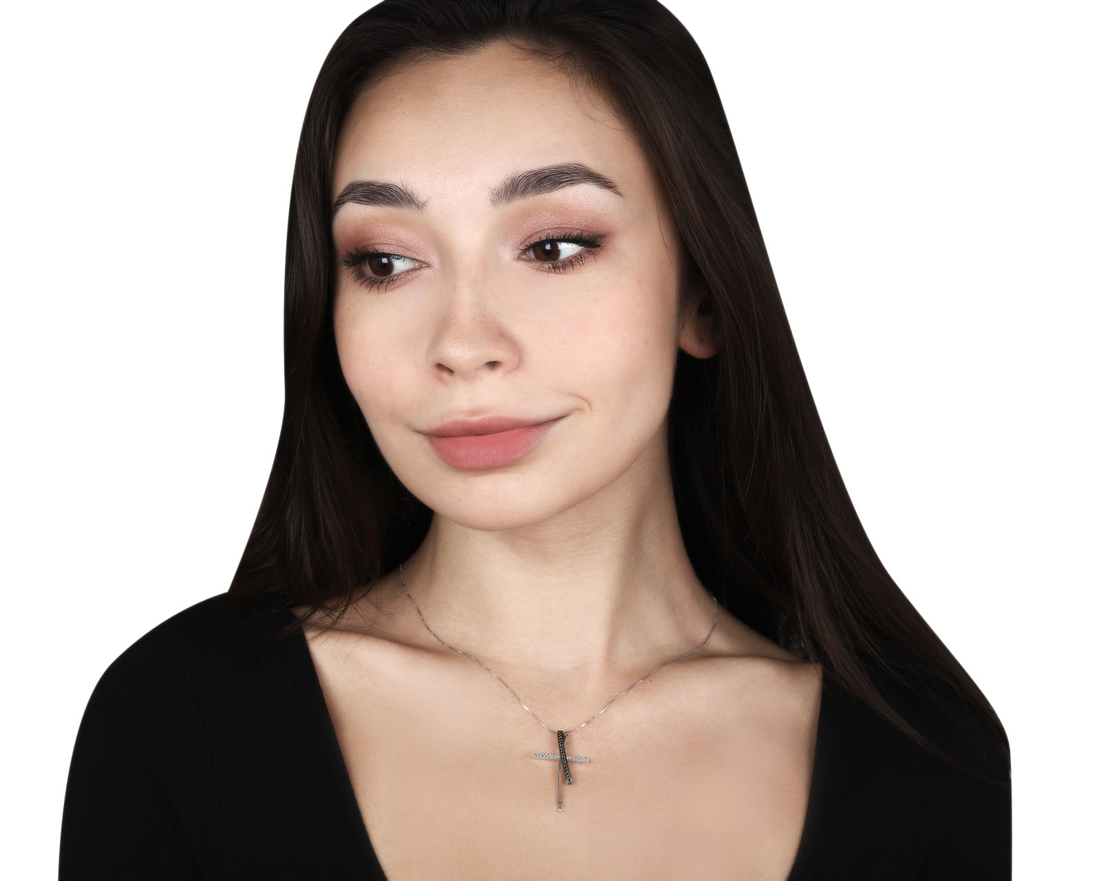 Оригинальный золотой кулон с бриллиантами 0.22ct Comete