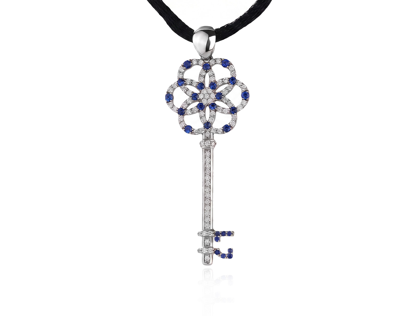 Оригинальный золотой кулон с сапфирами 0.30ct Lykov`s Jewellery 040626/КМ367