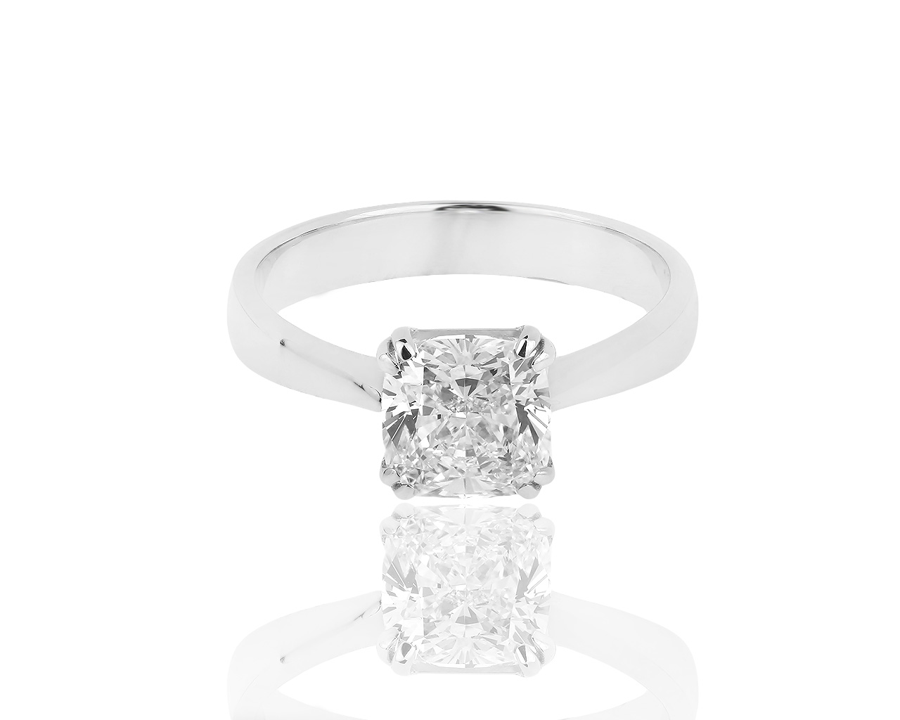 Шикарное золотое кольцо с бриллиантом 2.01ct Сертификат МГУ 090419/30