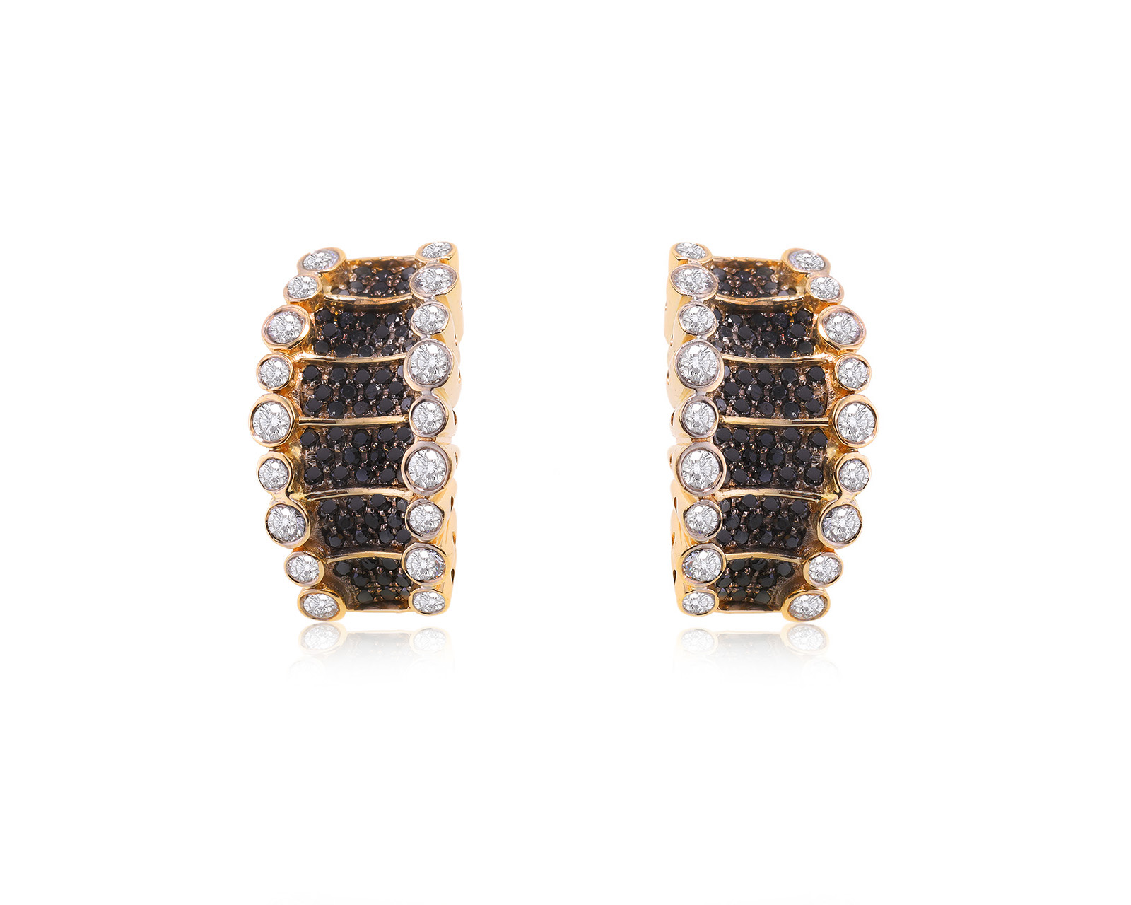 Золотые серьги с бриллиантами 2.29ct 310823/12 Золотые серьги с бриллиантами 2.29ct 310823/12