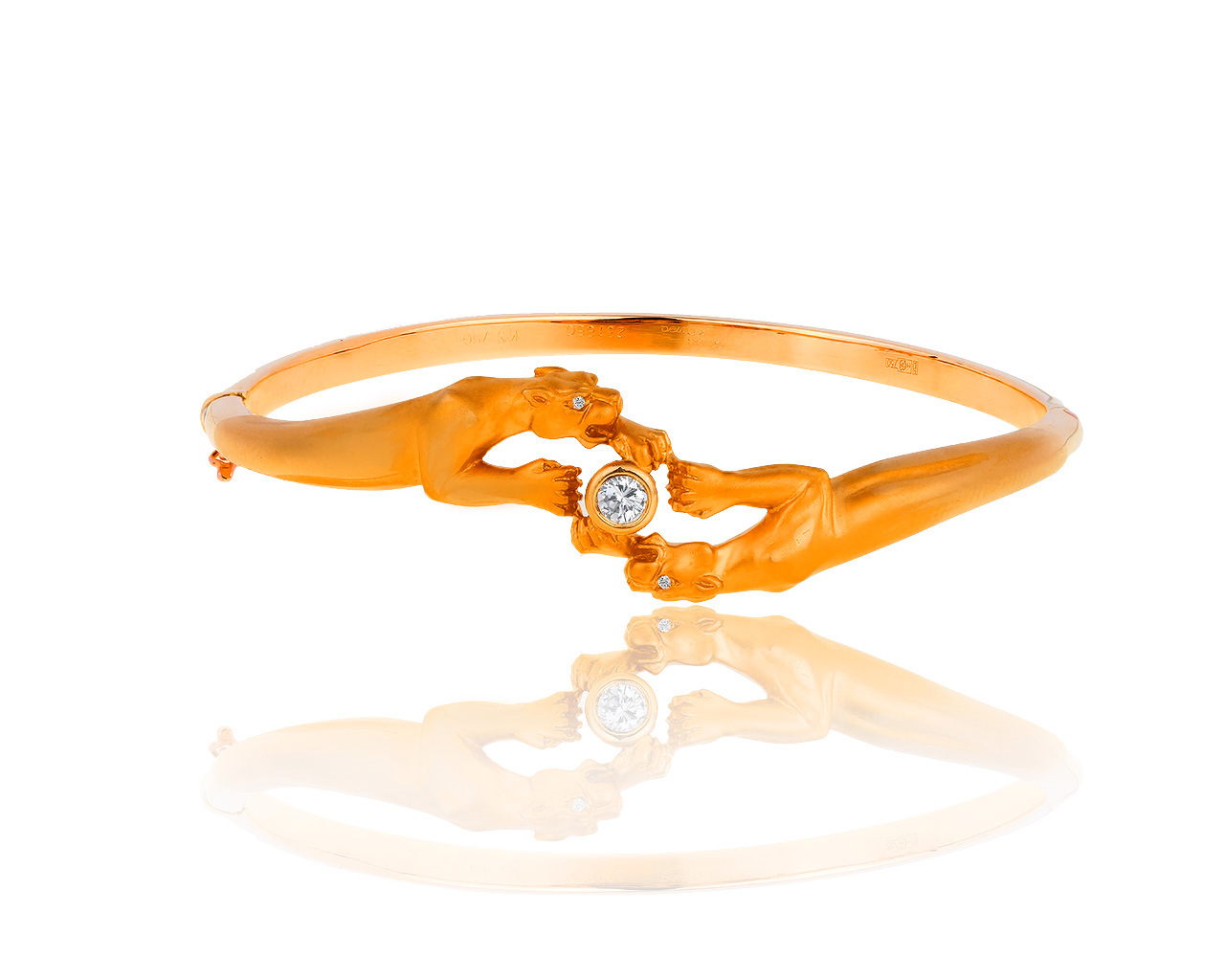 Оригинальный золотой браслет с бриллиантами 0.16ct Carrera y Carrera 060519/27