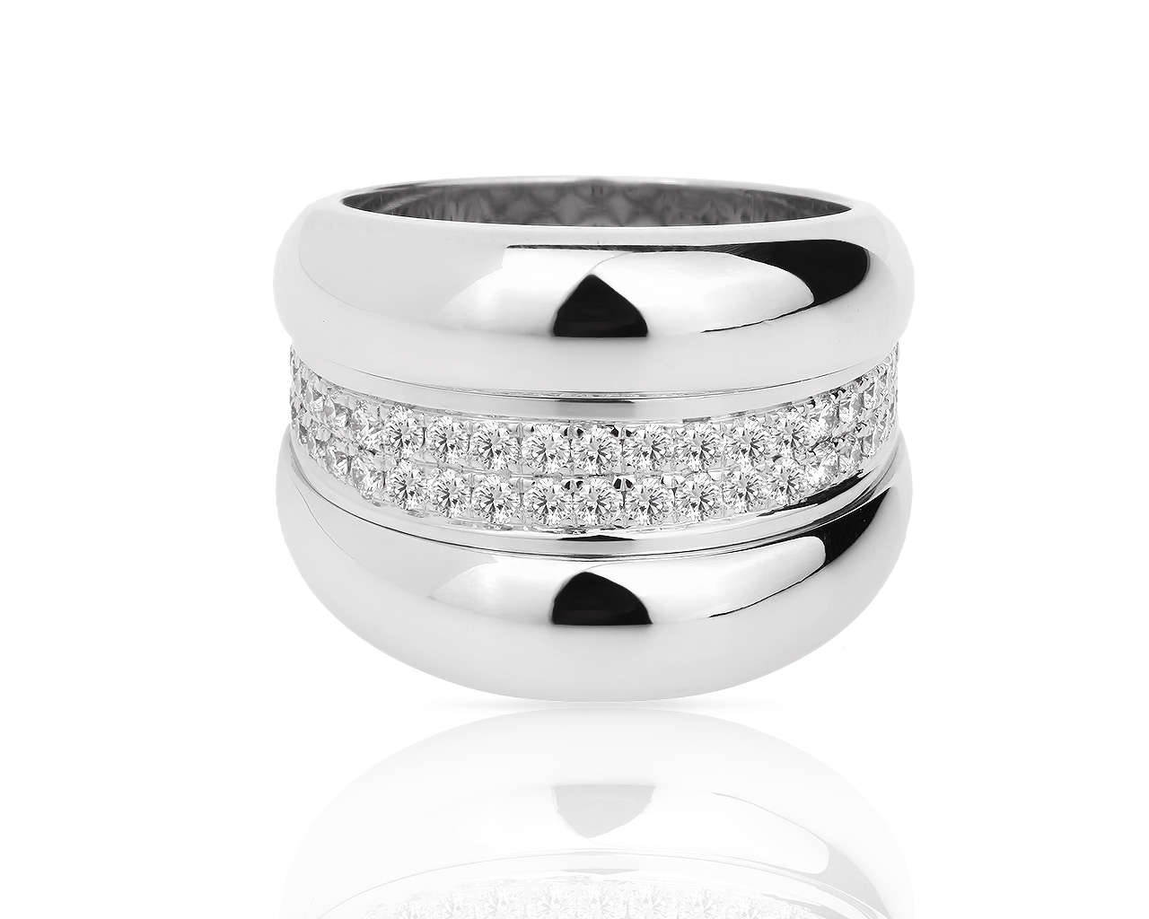 Прекрасное золотое кольцо с бриллиантами 0.62ct Chopard