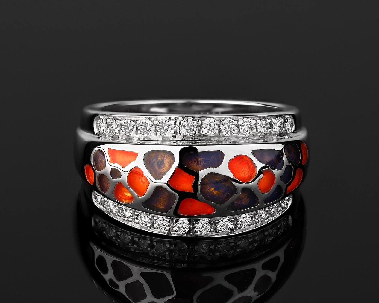 Красивое золотое кольцо с бриллиантами Korloff Yasmine 230318/21