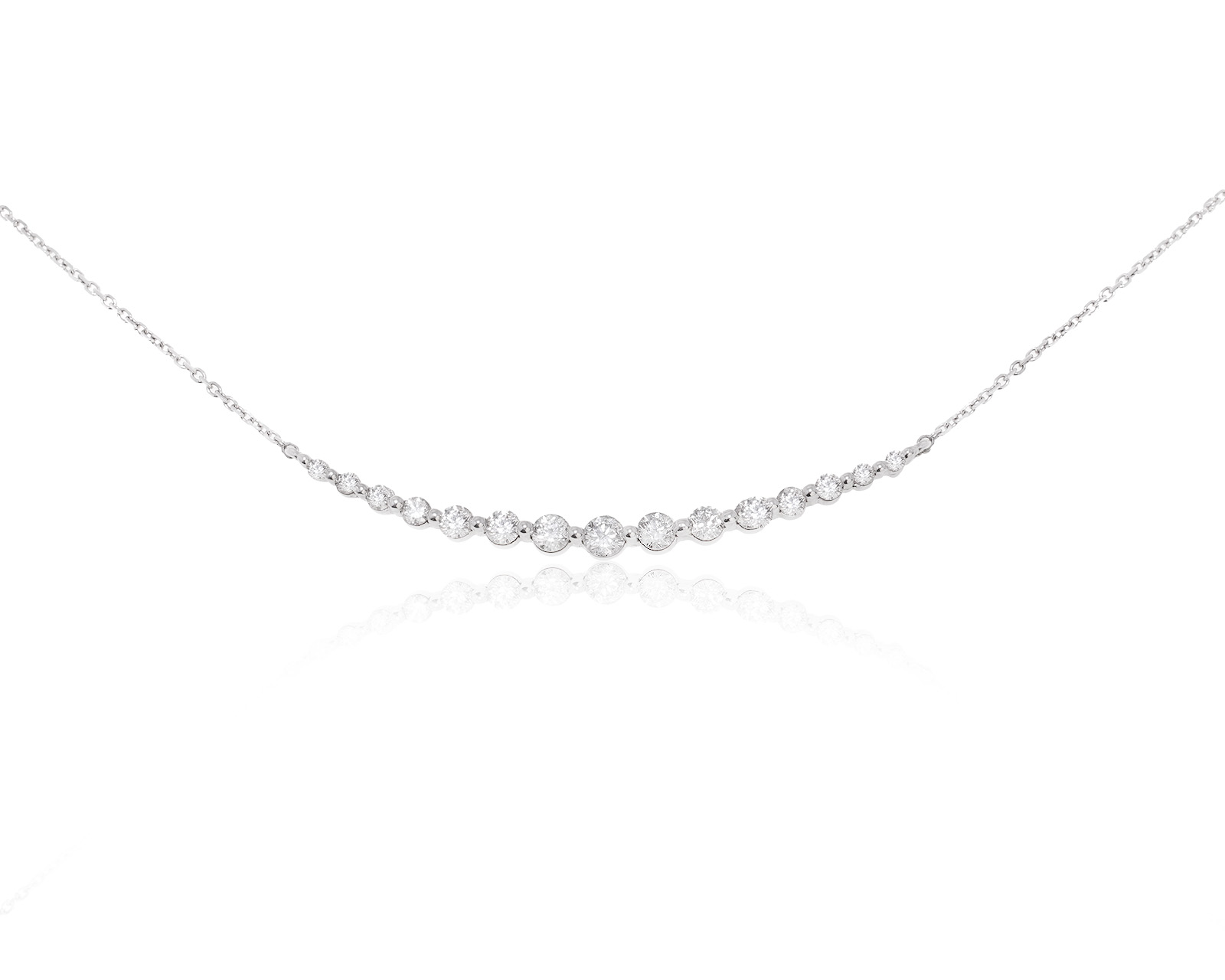 Золотое колье с бриллиантами 0.35ct 260624/2