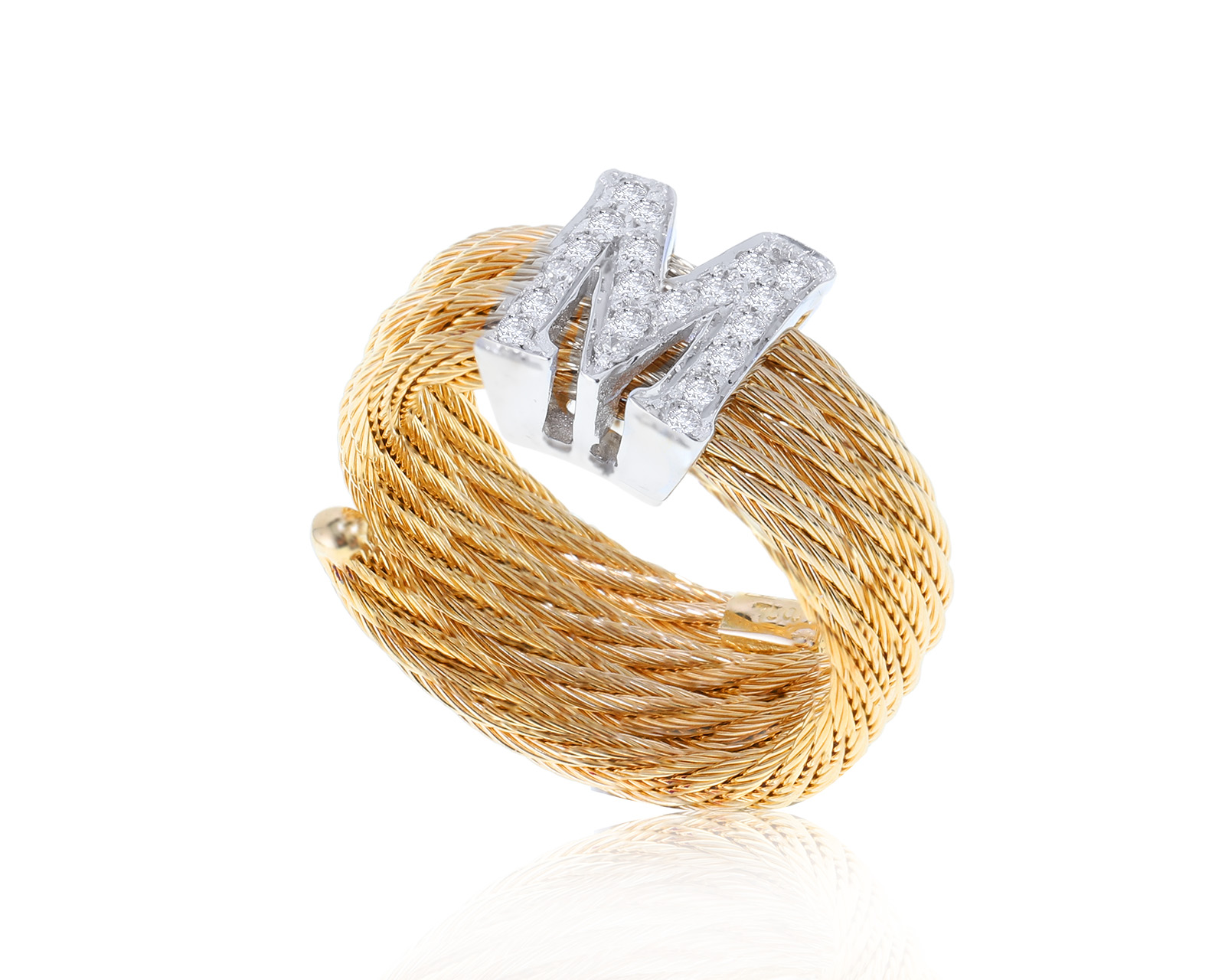Изысканное золотое кольцо с бриллиантами 0.14ct 310822/13
