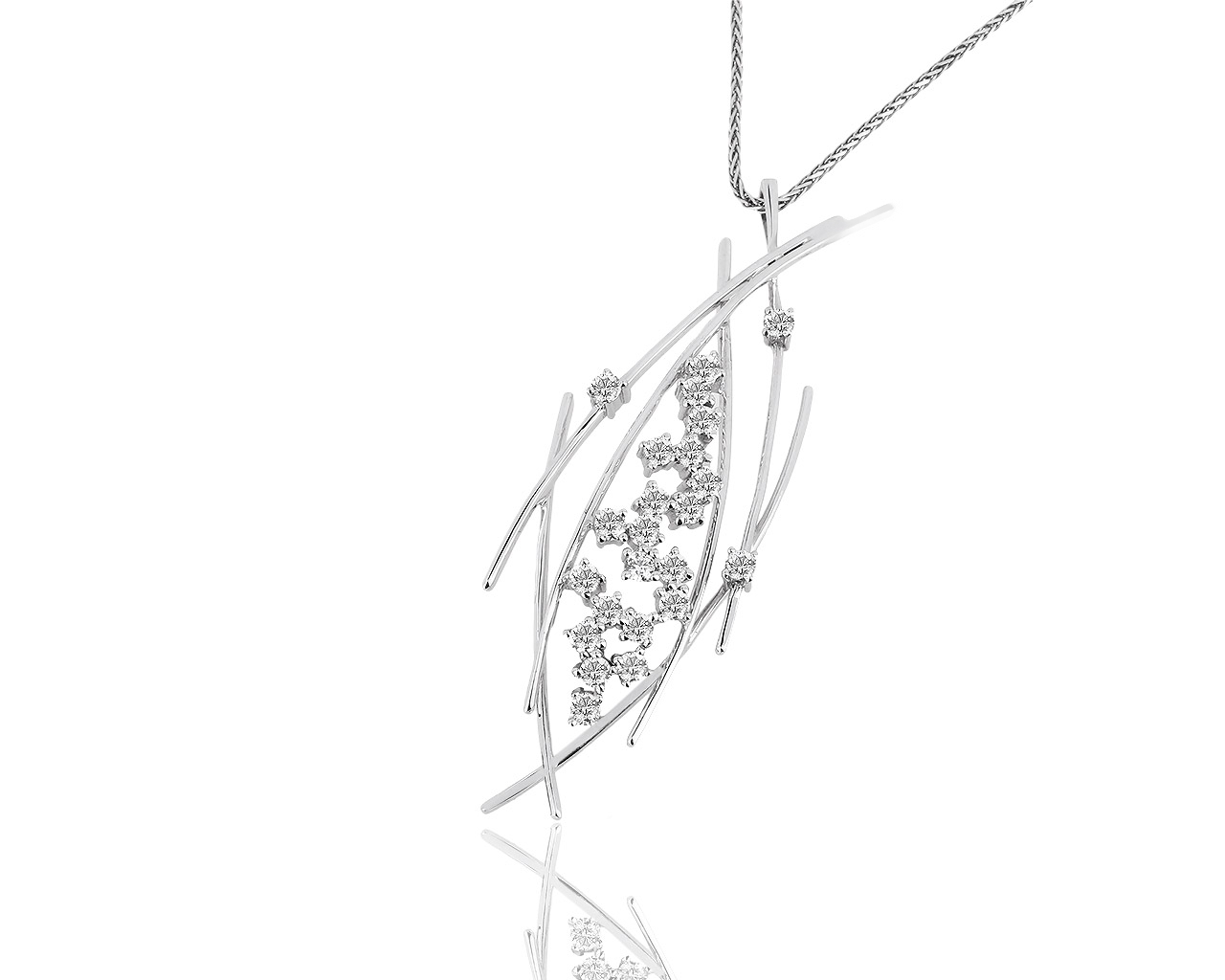 Итальянская золотая подвеска с бриллиантами 1.03ct 150818/3