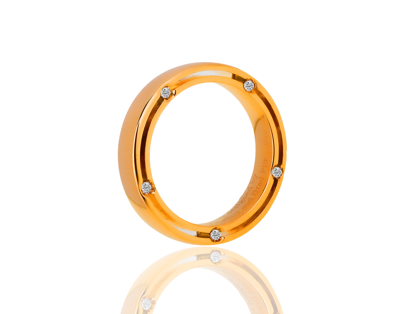 Оригинальное золотое кольцо с бриллиантами 0,08ct Damiani D.Side 280319/5