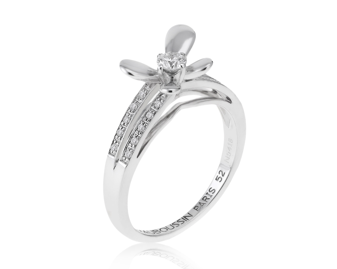 Оригинальное золотое кольцо с бриллиантами 0.24ct Mauboussin 101220/7 Оригинальное золотое кольцо с бриллиантами 0.24ct Mauboussin 101220/7