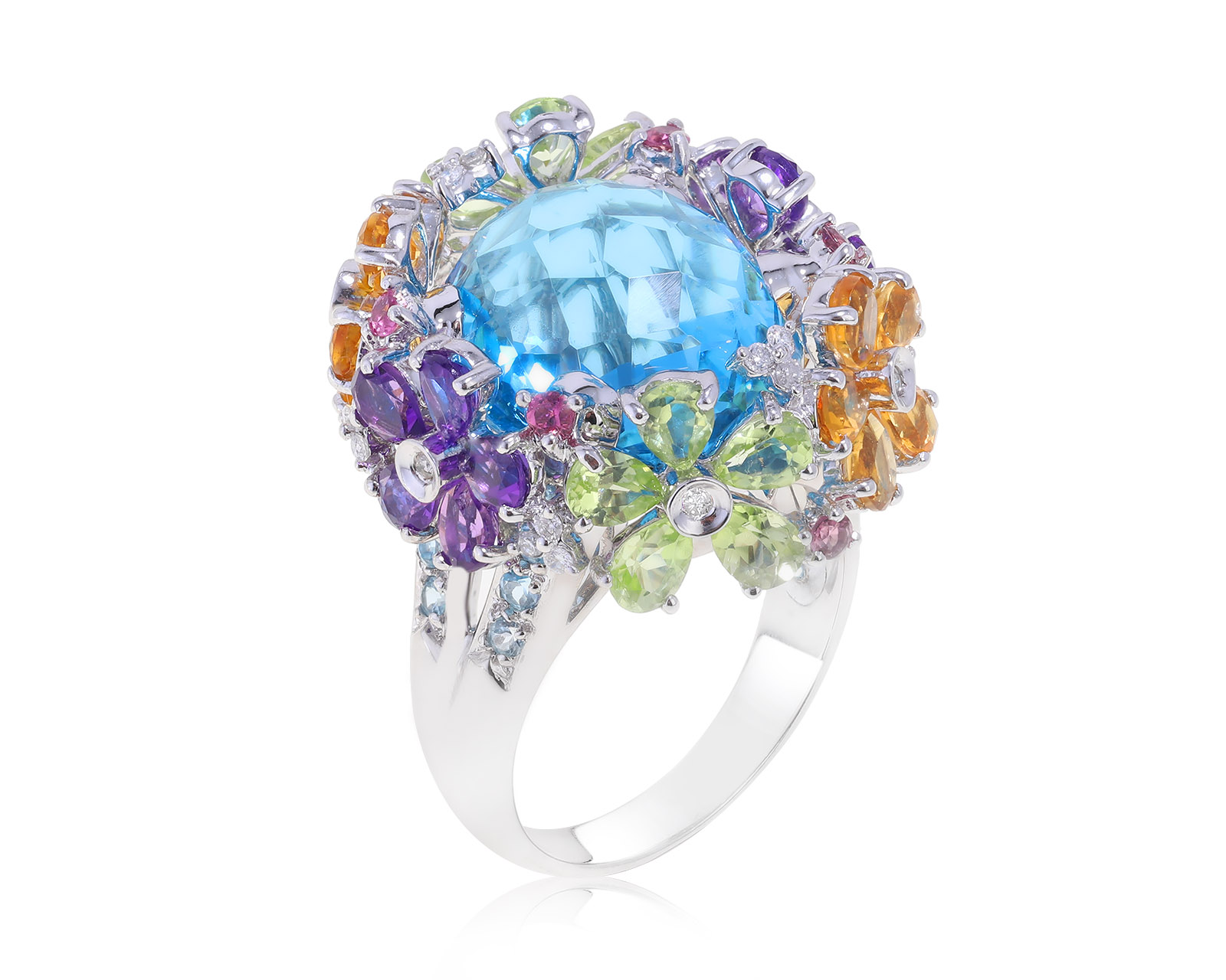 Изумительное золотое кольцо с топазом 16.26ct 120422/5