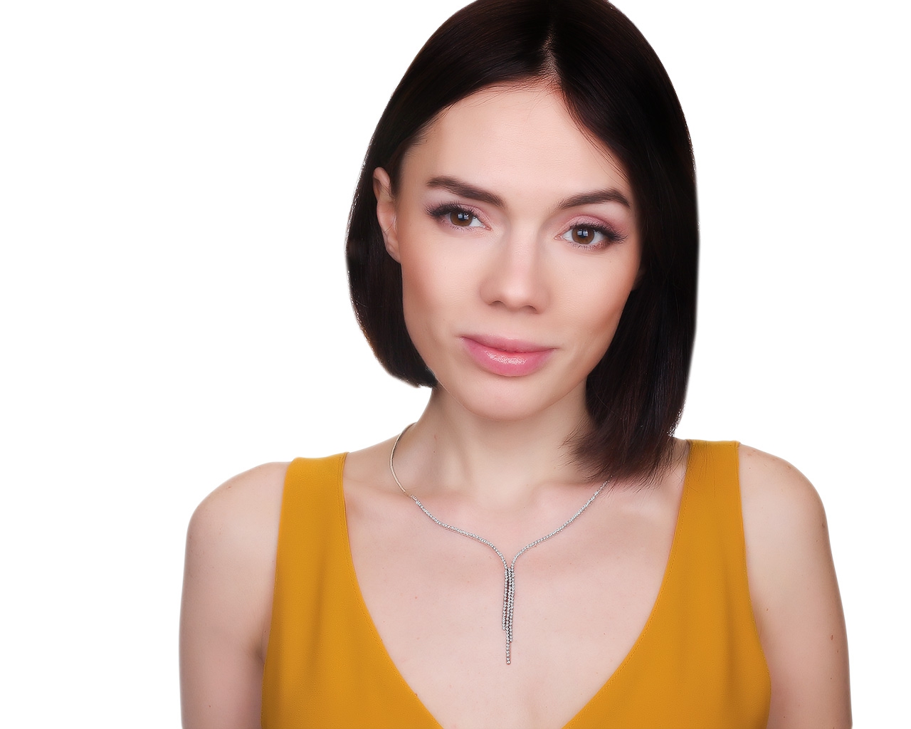 Богатое золотое колье с бриллиантами 1.60ct