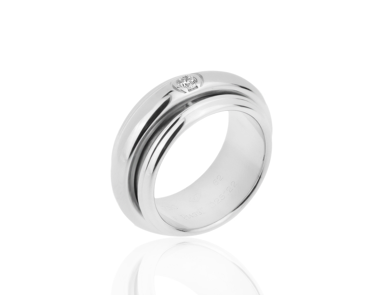 Оригинальное золотое кольцо с бриллиантом 0.13ct Piaget 170320/3