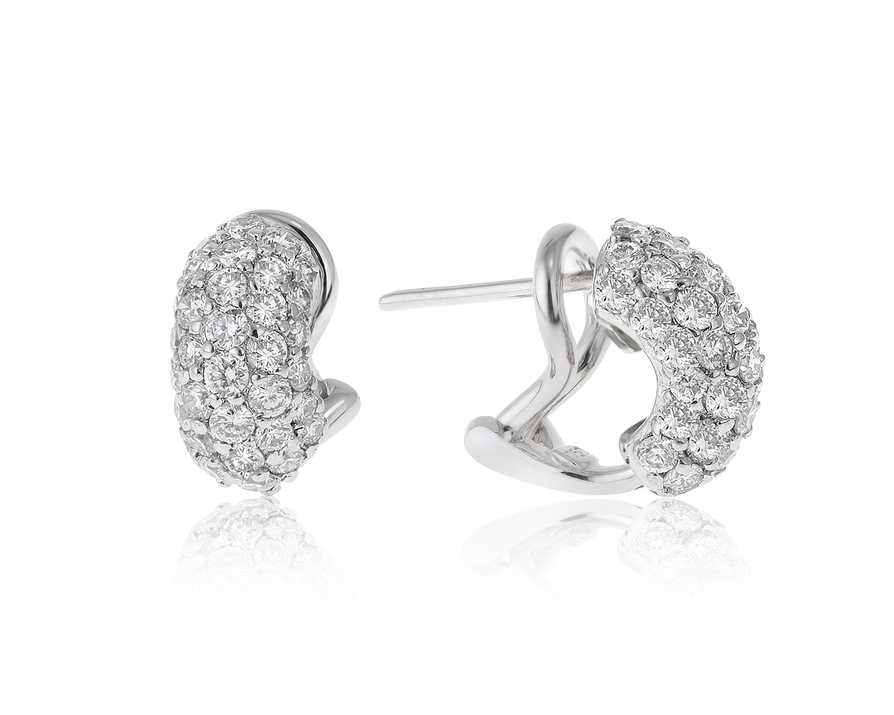 Оригинальные золотые серьги с бриллиантами 1.79ct Bellini 120521/4