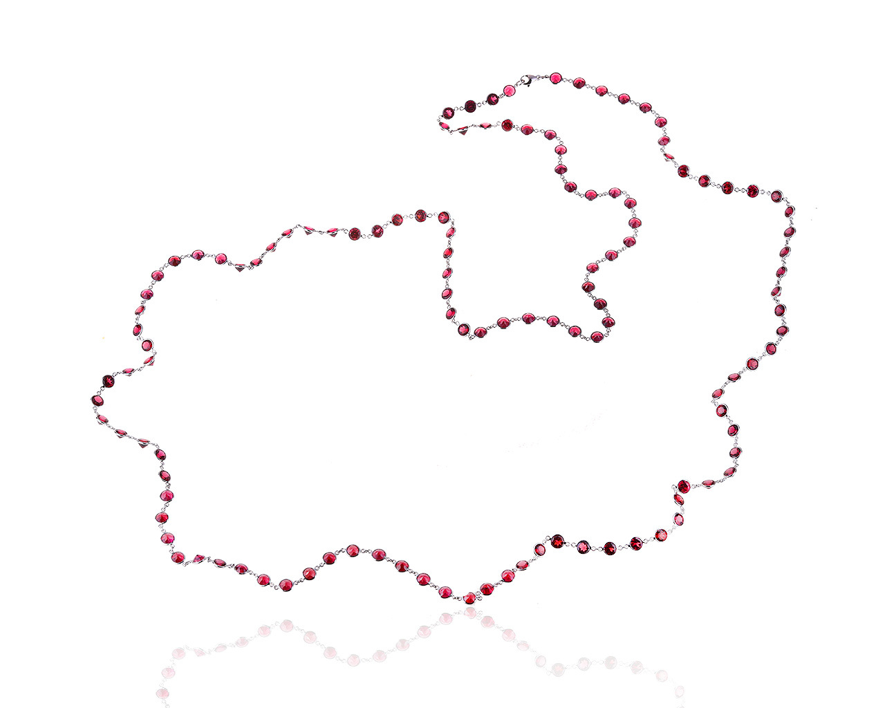 Шикарное золотое колье с турмалинами 50.52ct