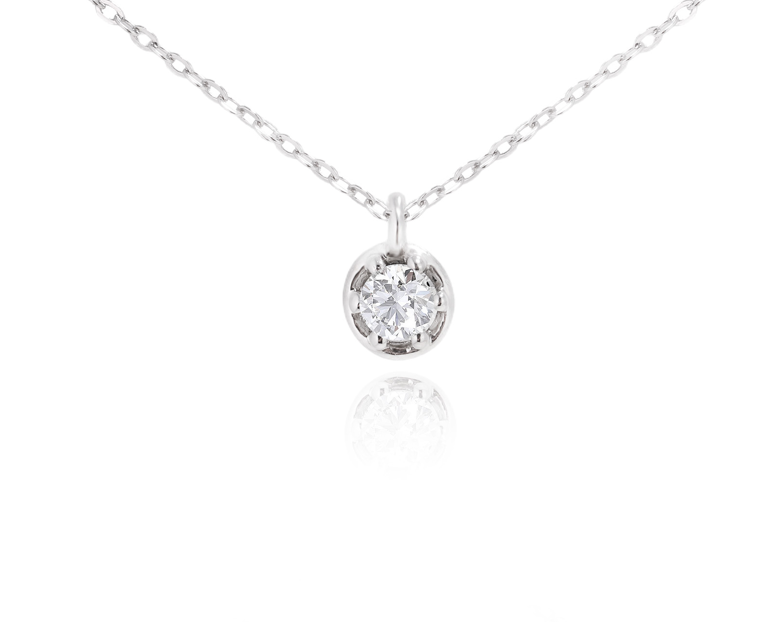 Оригинальное золотое колье с бриллиантами 0.16ct Damiani Minou 300125/8