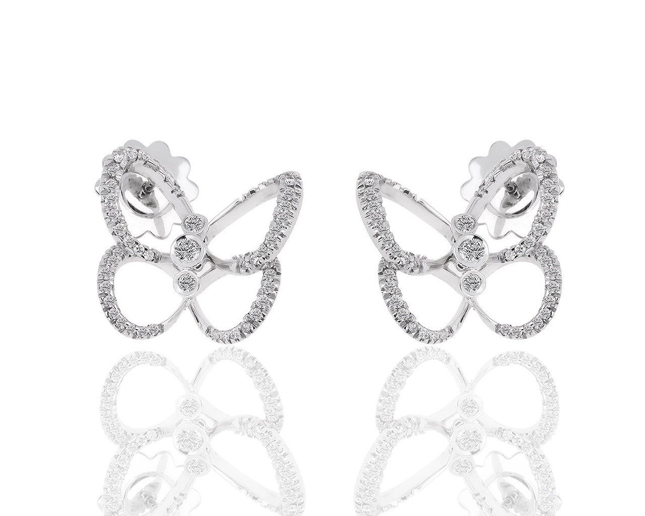 Оригинальные золотые серьги с бриллиантами 0.72ct Stefan Hafner 191018/7