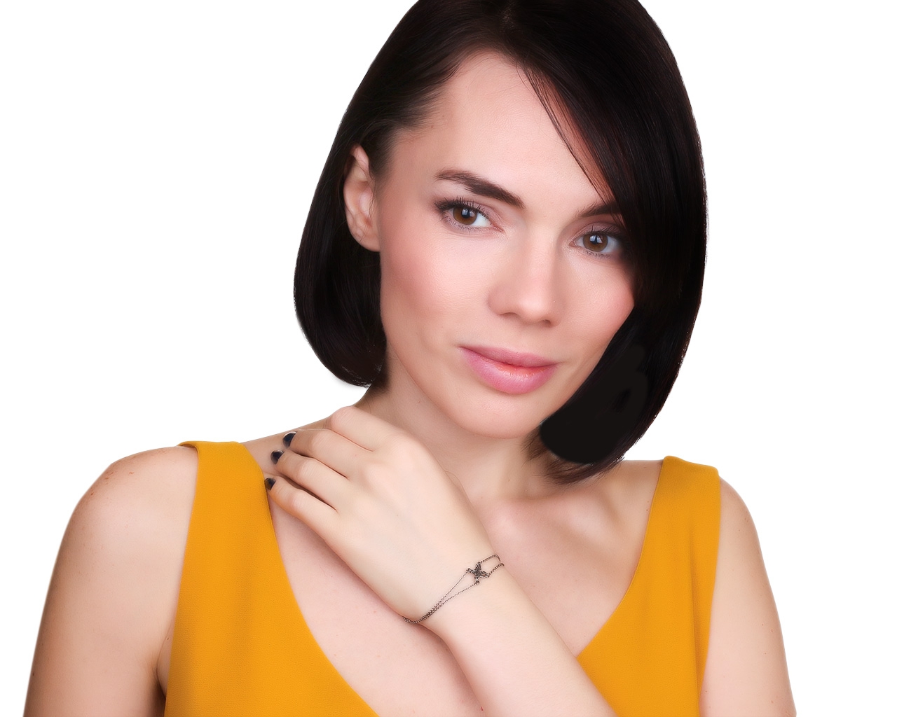 Оригинальный золотой браслет с бриллиантами 0.06ct Stephen Webster