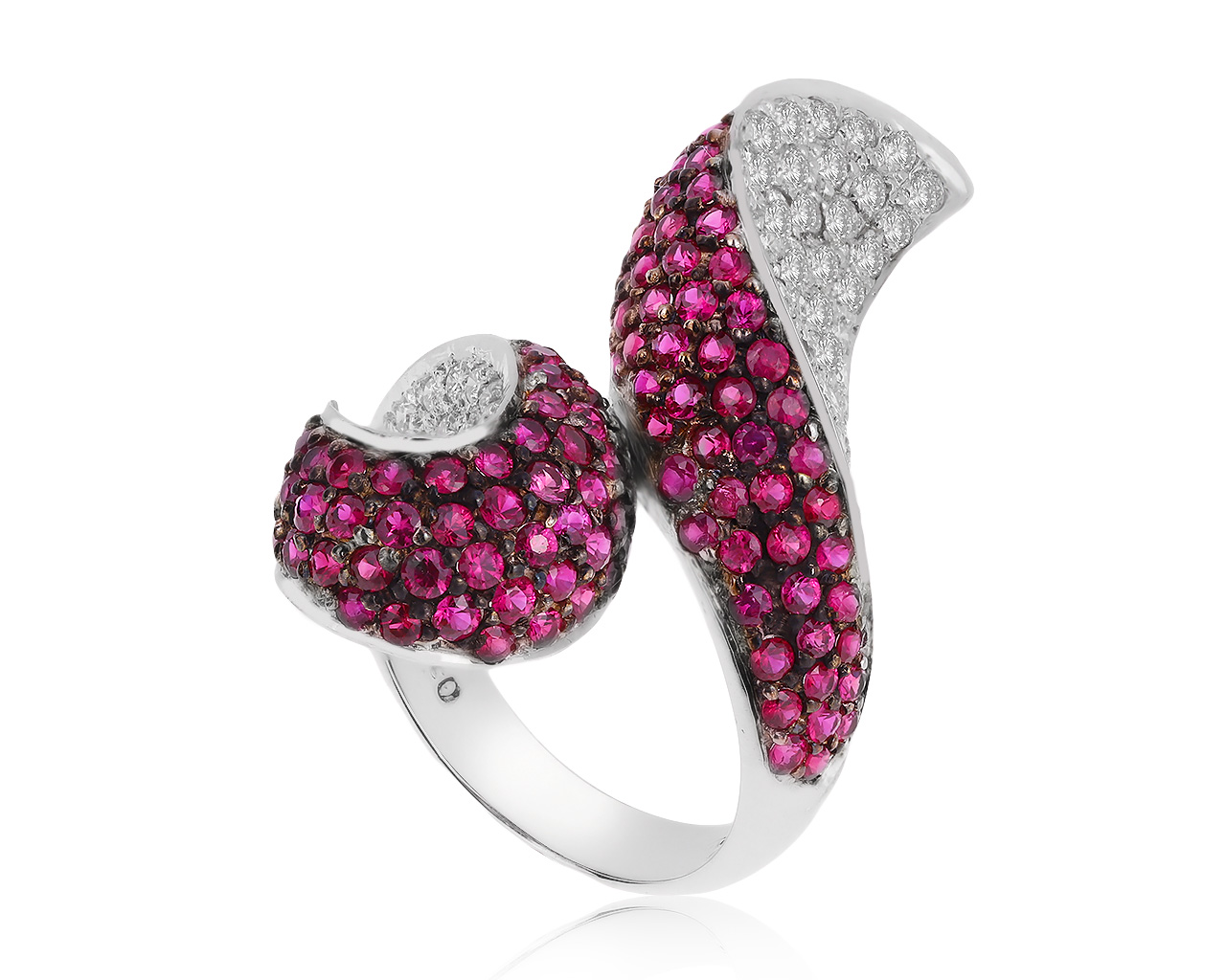 Завораживающее золотое кольцо с рубинами 2.61ct 100820/10