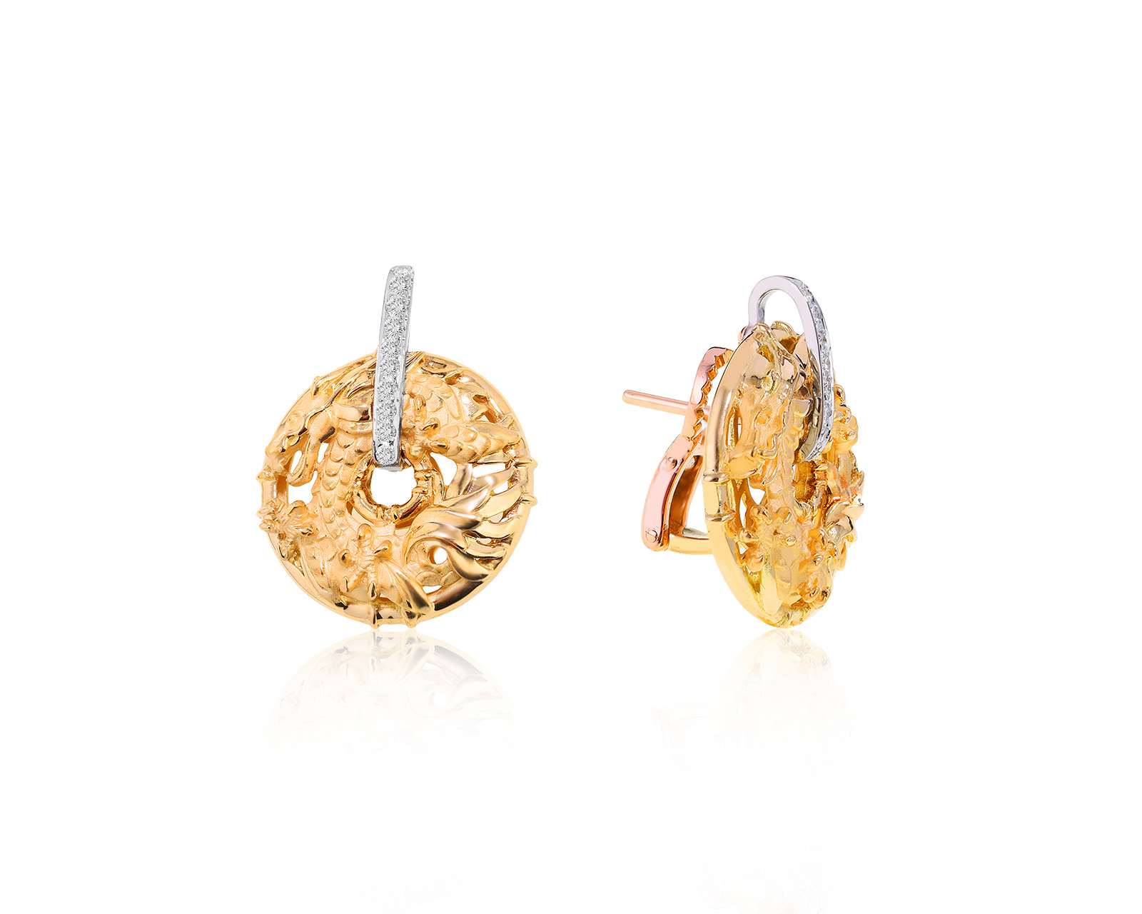 Оригинальные золотые серьги Carrera y Carrera Circulos De Fuego 240122/5