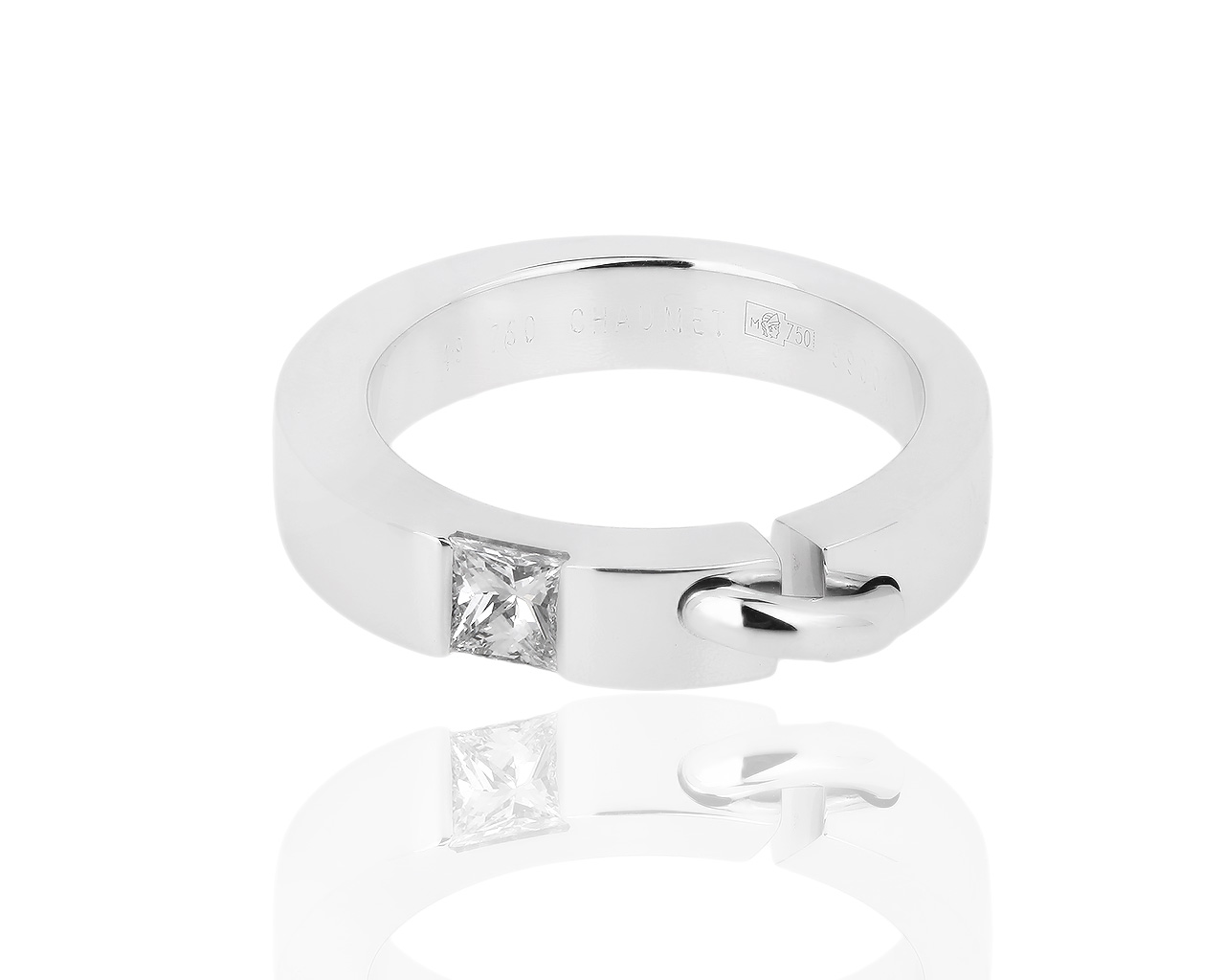 Оригинальное золотое кольцо с бриллиантом 0.25ct Chaumet Liens 221118/6
