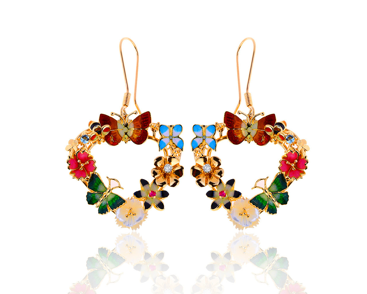 Оригинальные золотые серьги с бриллиантами 0.09ct Roberto Bravo 260819/5 Оригинальные золотые серьги с бриллиантами 0.09ct Roberto Bravo 260819/5