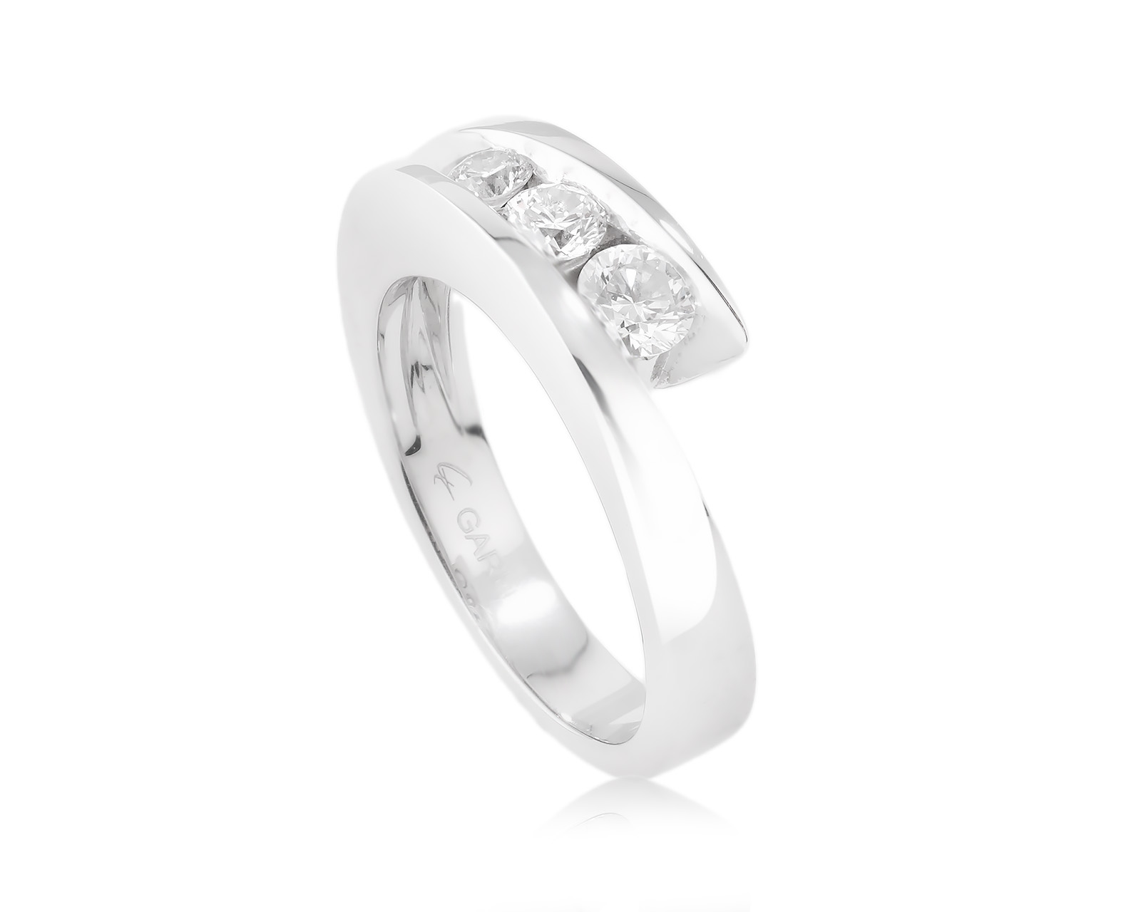 Оригинальное золотое кольцо с бриллиантами 0.55ct Garel 021223/14