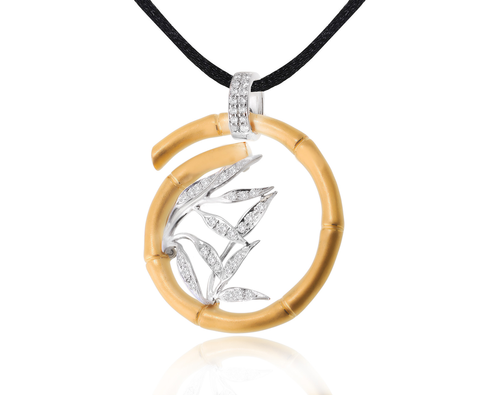 Золотой кулон с бриллиантами 0.38ct 020424/14