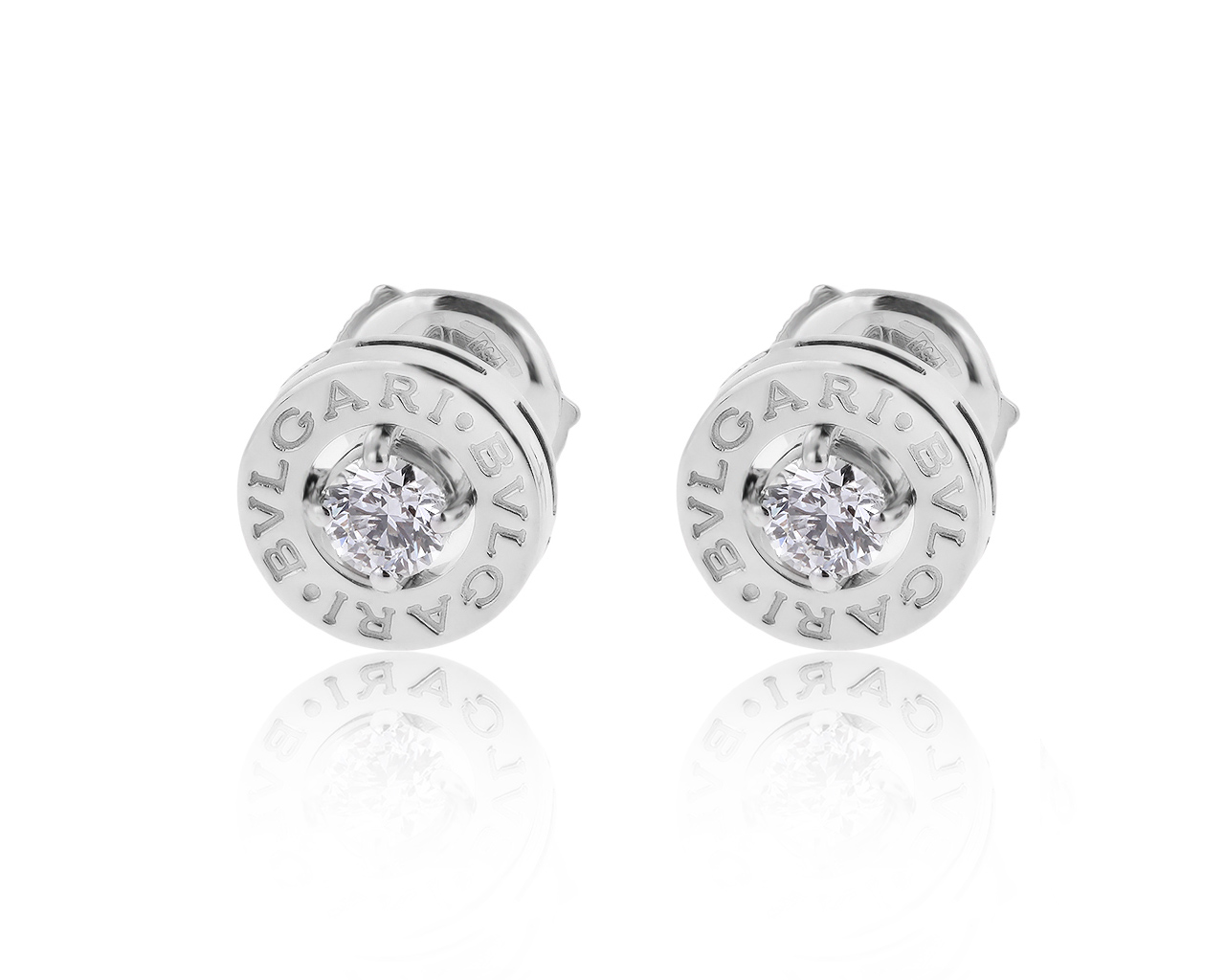 Оригинальные золотые серьги с бриллиантами 0.50ct Bvlgari 140220/3