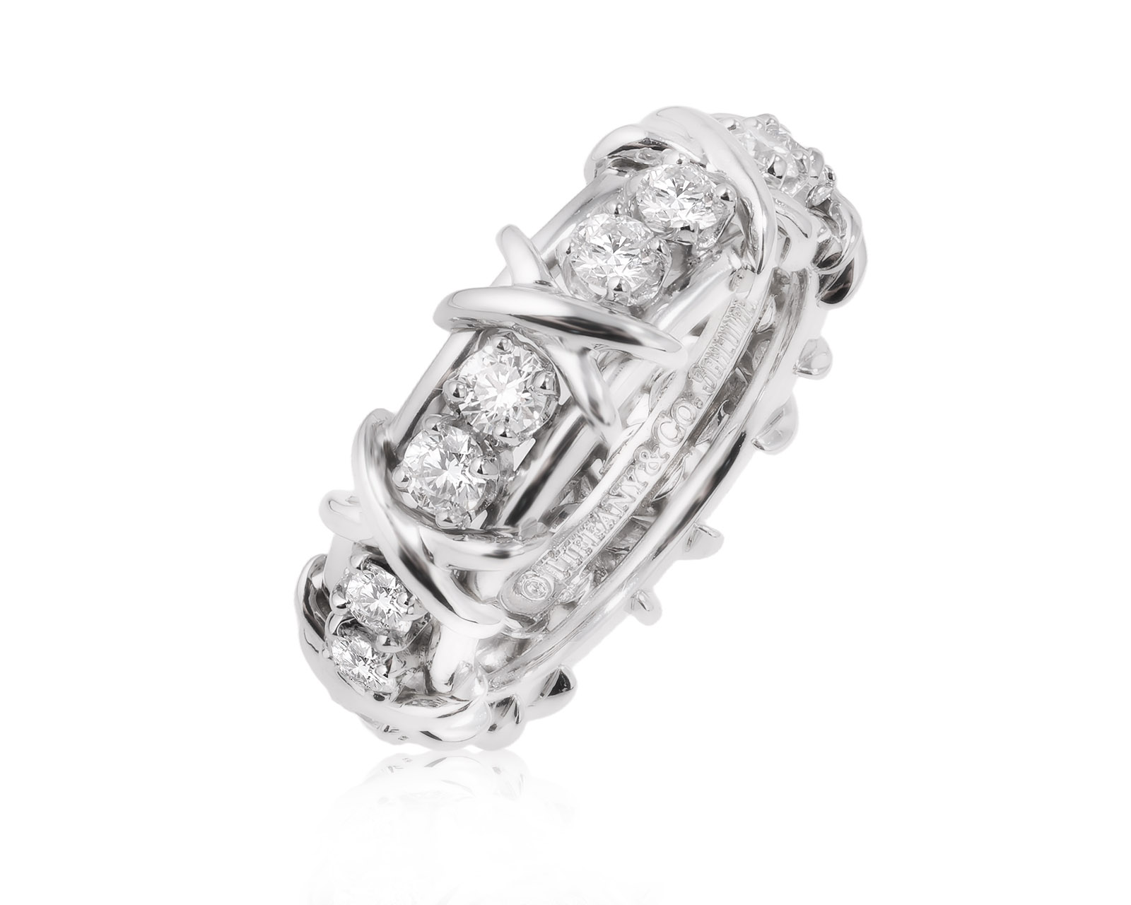 Оригинальное платиновое кольцо Tiffany&Co Schlumberger 250325/2 Оригинальное платиновое кольцо Tiffany&Co Schlumberger 250325/2