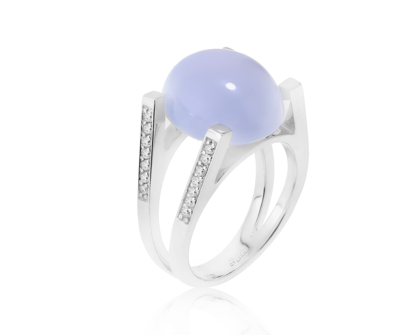 Богатое золотое кольцо с халцедоном 11.32ct 280922/10