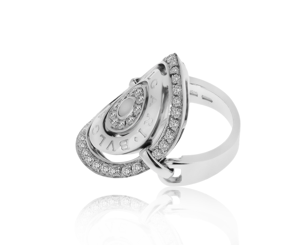 Оригинальное золотое кольцо с бриллиантами 0.63ct Bvlgari 170220/9 Оригинальное золотое кольцо с бриллиантами 0.63ct Bvlgari 170220/9