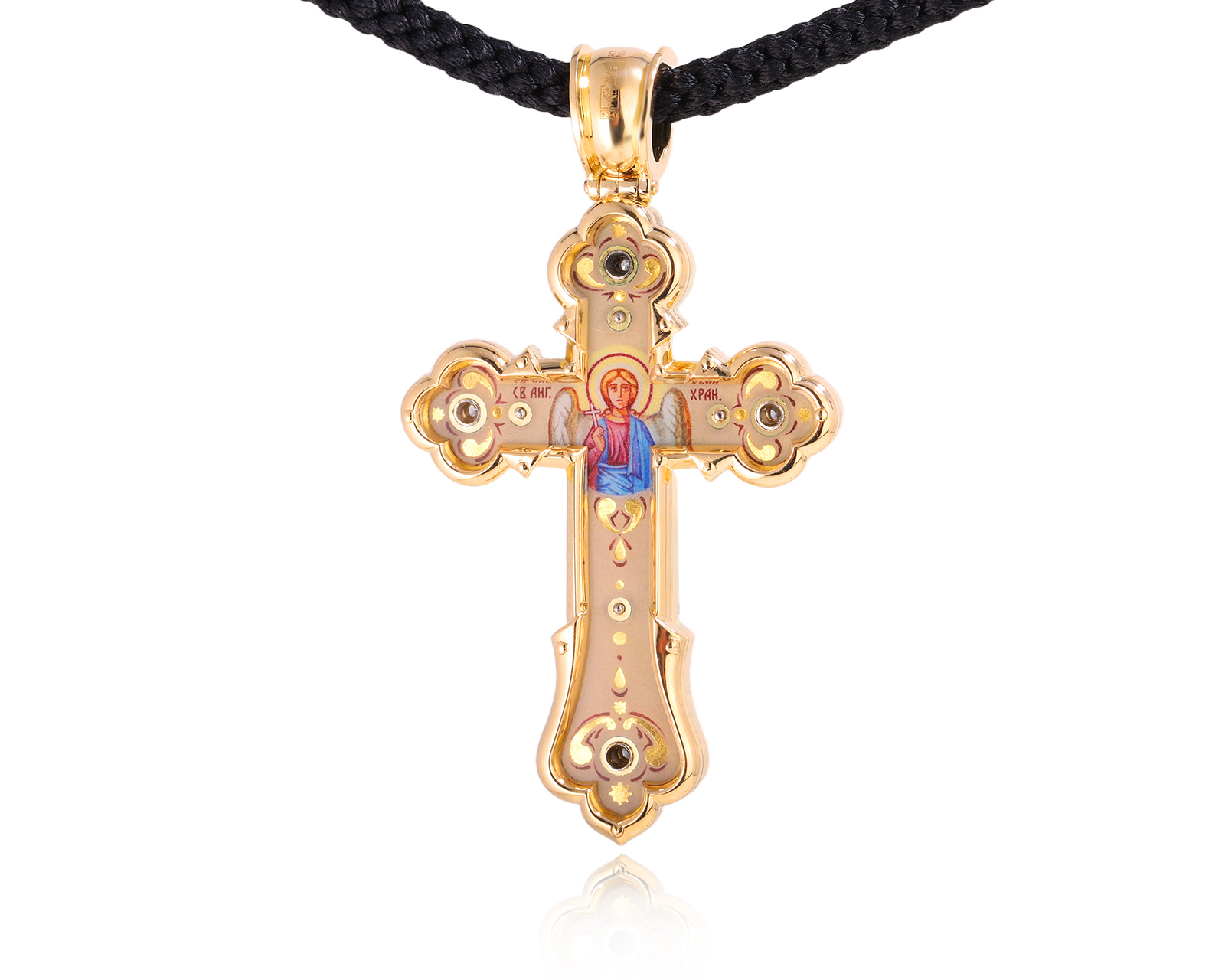 Оригинальный золотой кулон с бриллиантами 0.12ct Агафонов