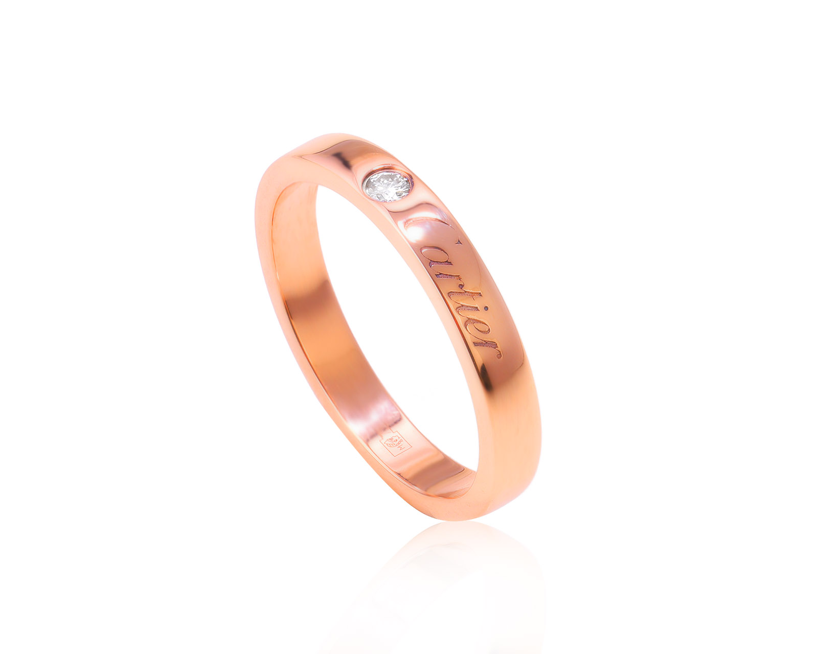 Оригинальное золотое кольцо Cartier C de Cartier 220524/15