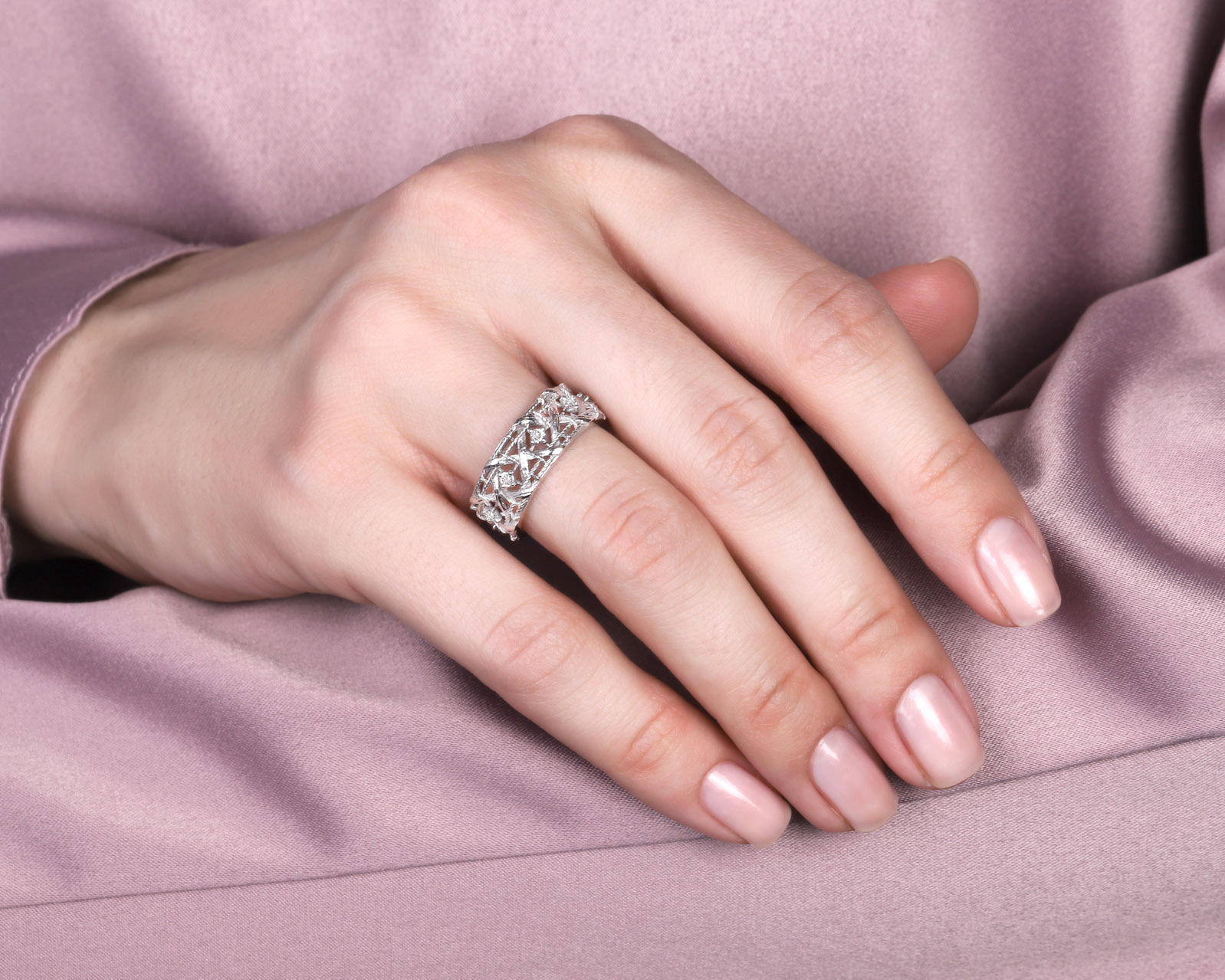 Оригинальное золотое кольцо с бриллиантами 0.27ct Dior My Dior