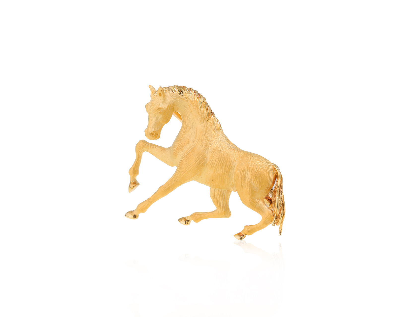Оригинальная золотая брошь Carrera y Carrera Horse