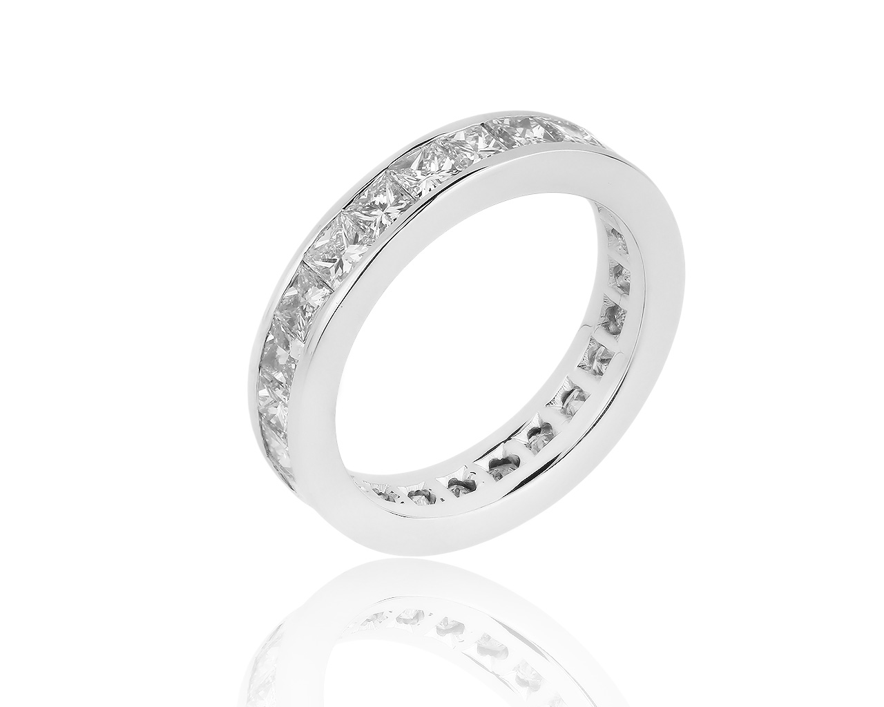 Оригинальное золотое кольцо с бриллиантами 3.12ct Fred