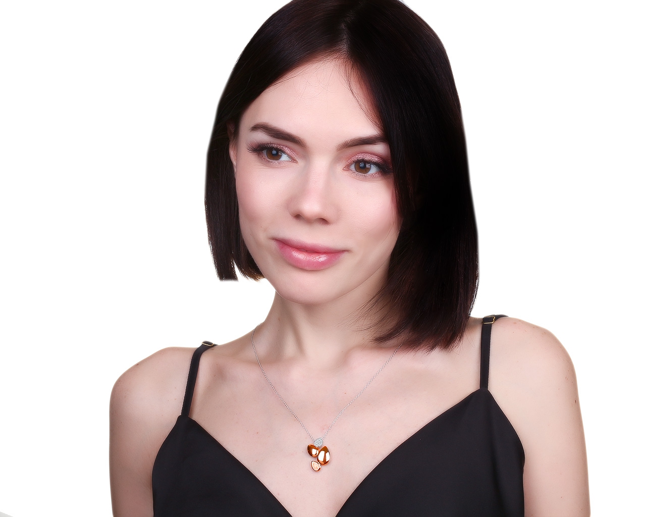 Оригинальный золотой кулон с бриллиантами 0.22ct Damiani