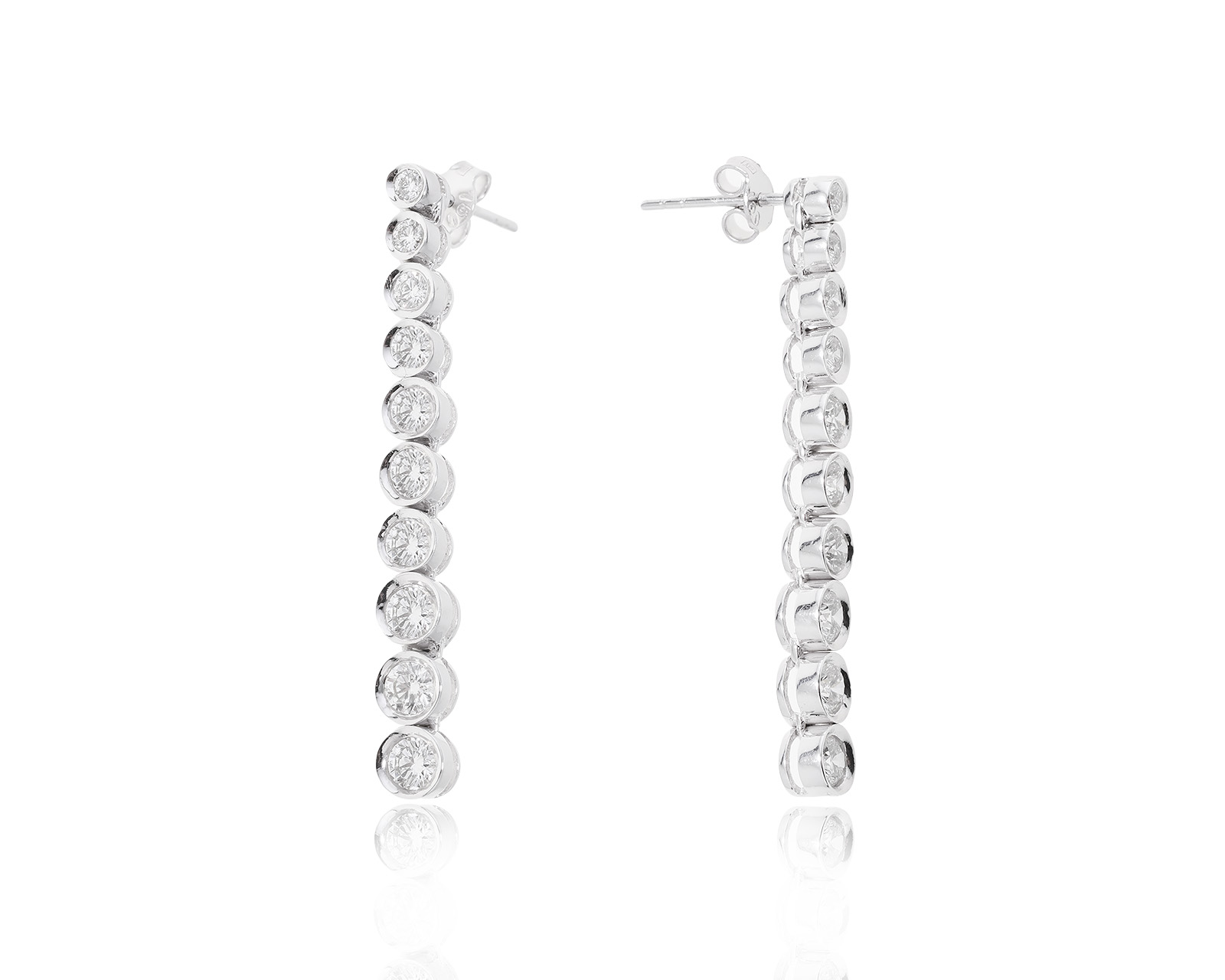 Престижные золотые серьги с бриллиантами 1.90ct 240323/4