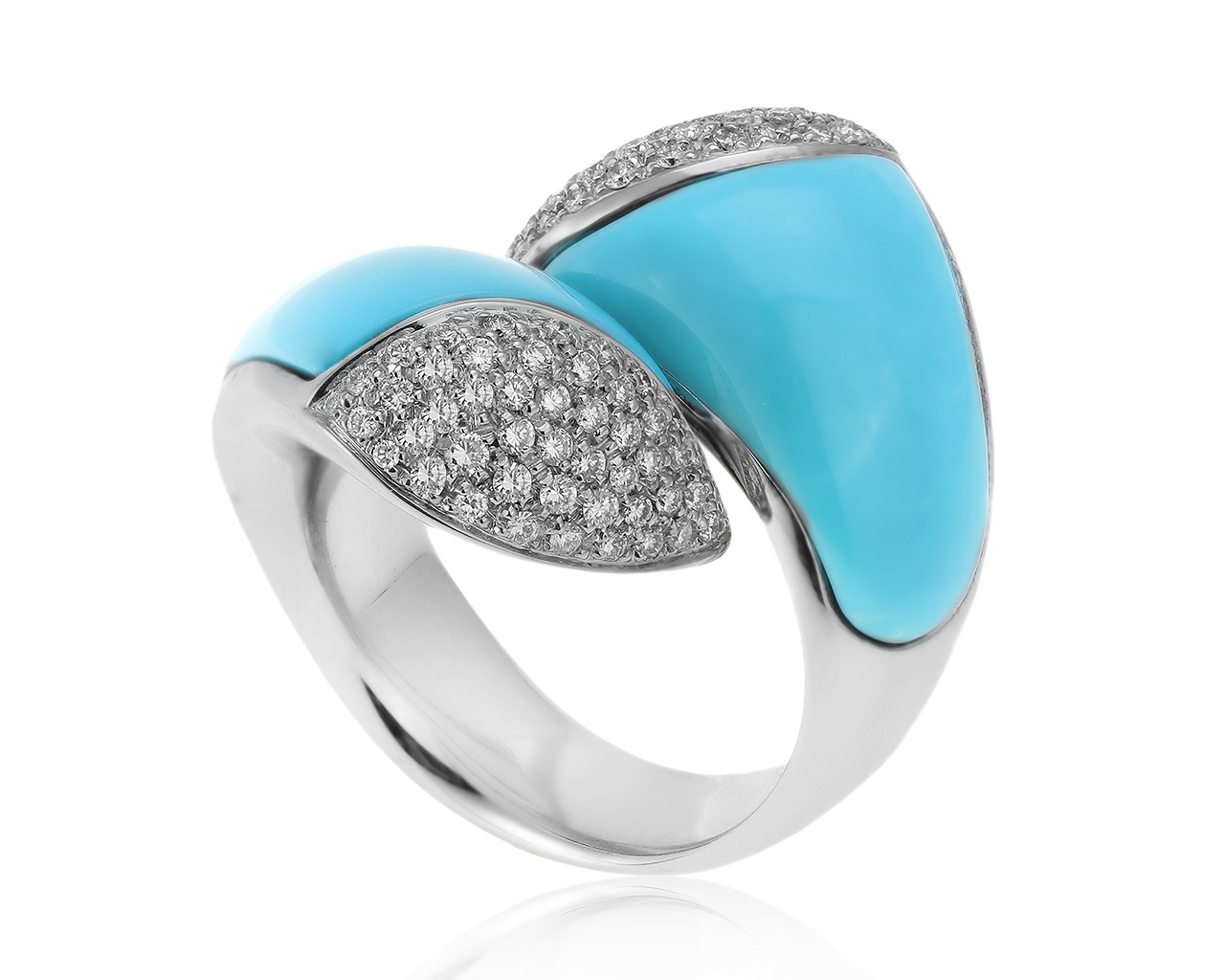 Оригинальное золотое кольцо с бриллиантами 1.03ct Giorgio Visconti 121220/2