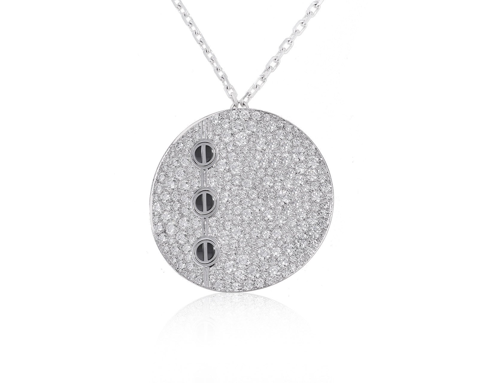 Оригинальный золотой кулон с бриллиантами 5.19ct Cartier Love Ceramic Diamond 131221/КМ9 Оригинальный золотой кулон с бриллиантами 5.19ct Cartier Love Ceramic Diamond 131221/КМ9