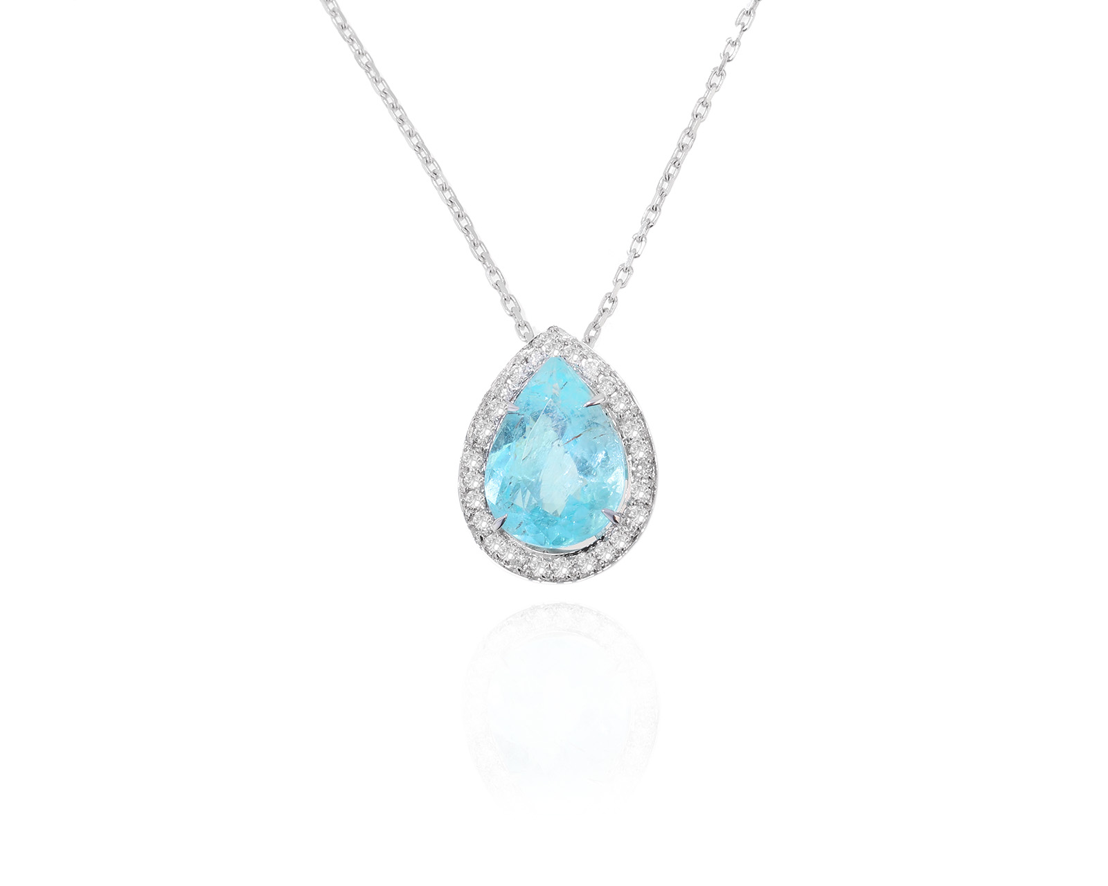 Золотое колье с турмалином параиба 2.15ct Evgeny Matveev 080324/1