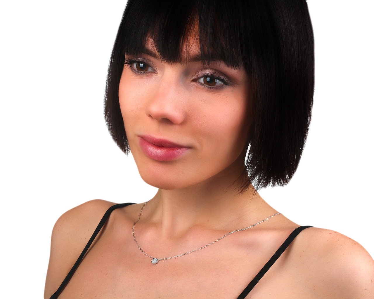 Платиновая подвеска с бриллиантами 0.12ct Tiffany&Co Circlet