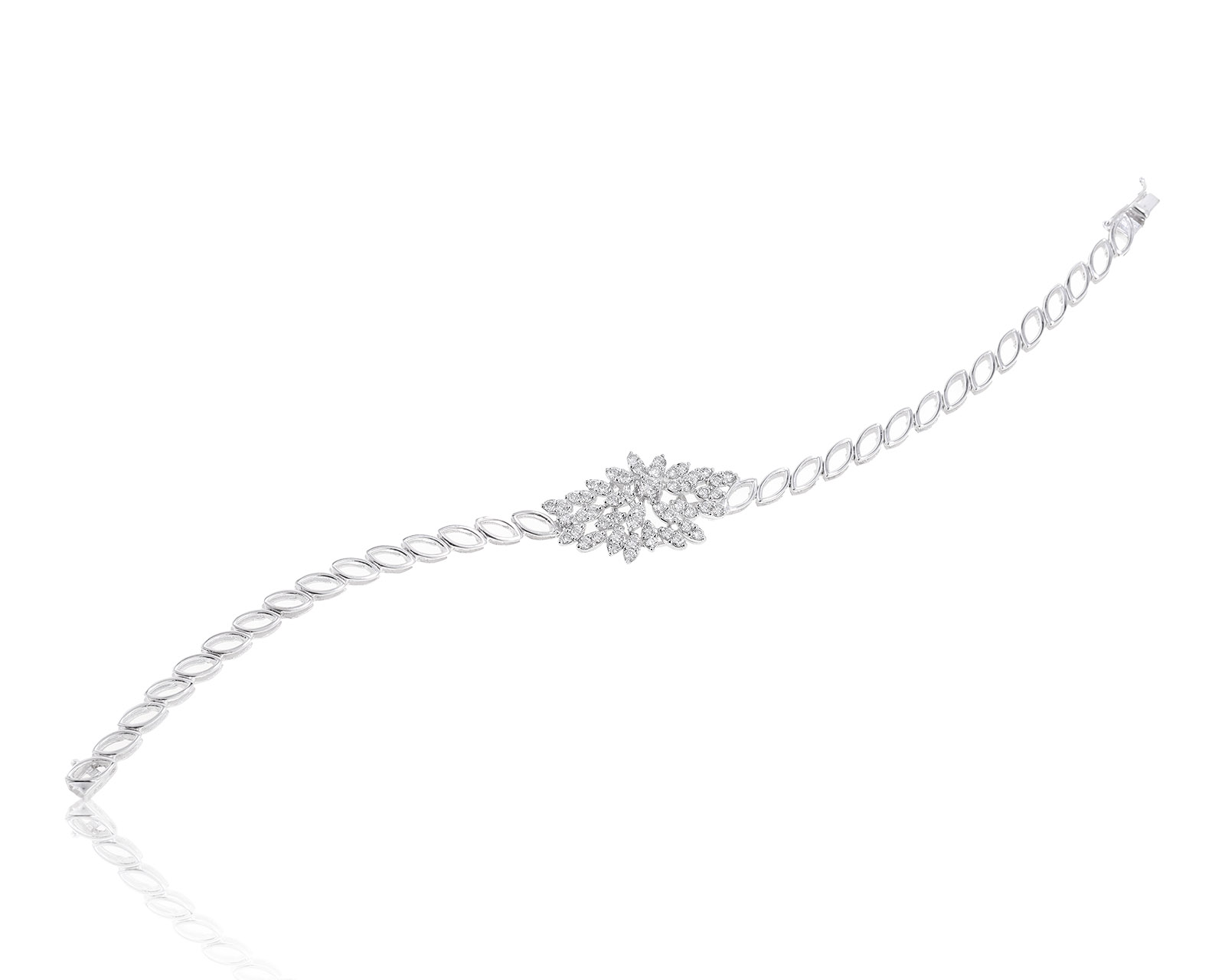 Прекрасный золотой браслет с бриллиантами 1.53ct 280123/6