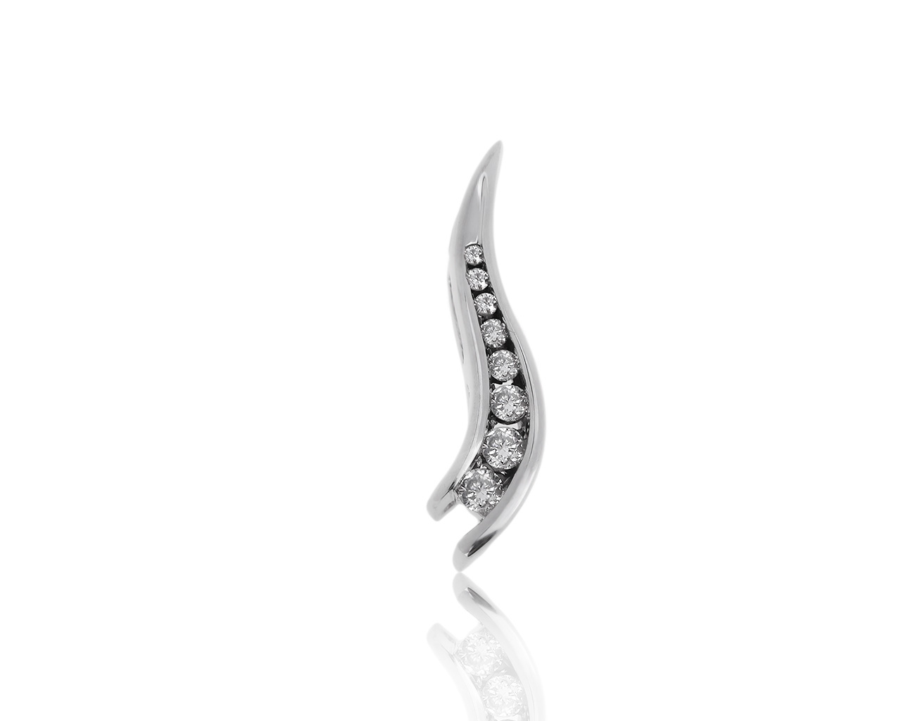 Модный золотой кулон с бриллиантами 0.10ct 160418/2 Модный золотой кулон с бриллиантами 0.10ct 160418/2
