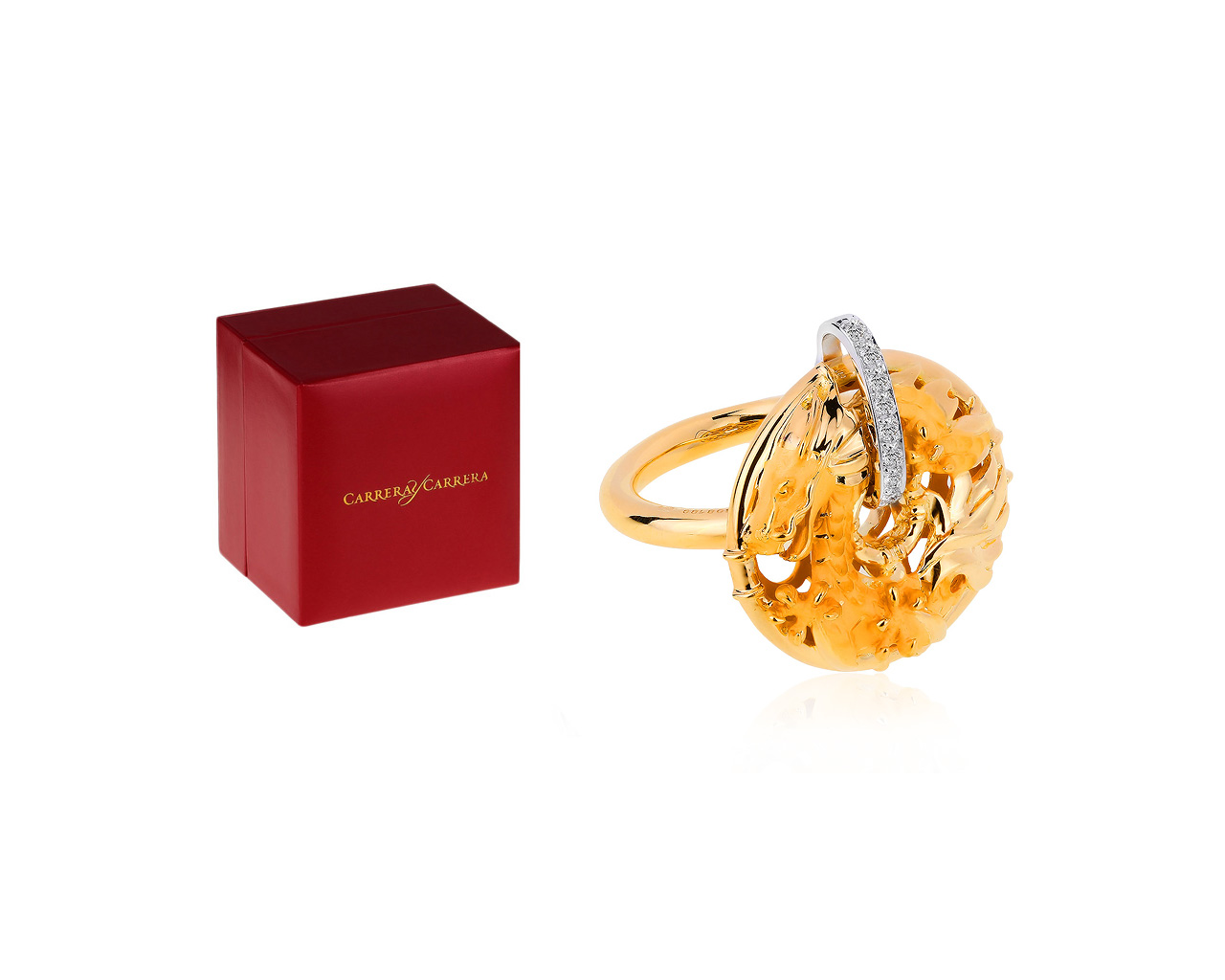 Золотое кольцо с бриллиантами Carrera y Carrera Shanghai