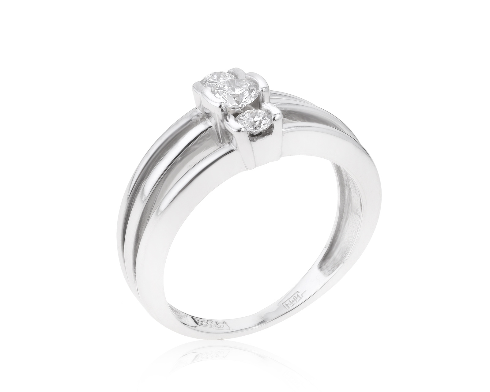 Элегантное золотое кольцо с бриллиантами 0.40ct 251221/5